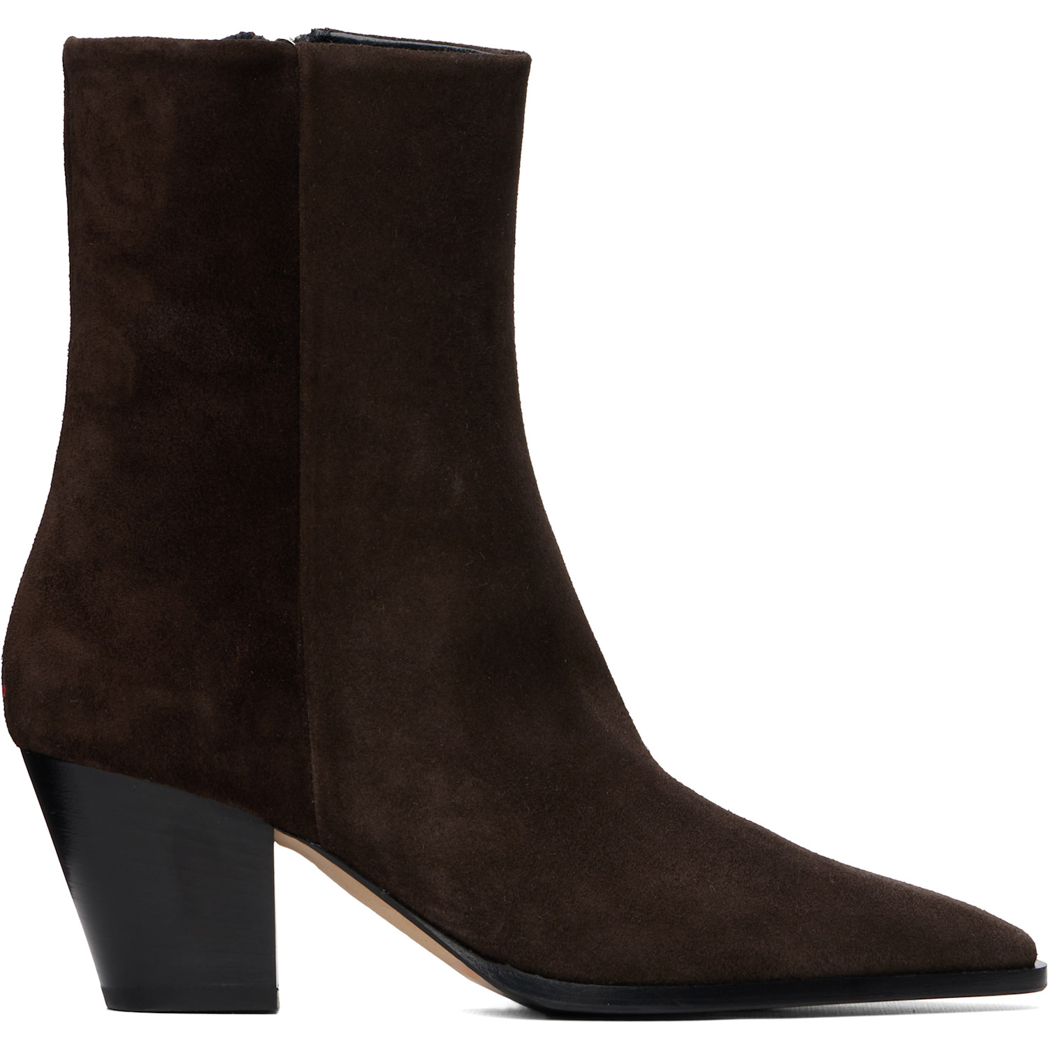 Aeyde Brown Hedvig Cow Suede Leather Boots