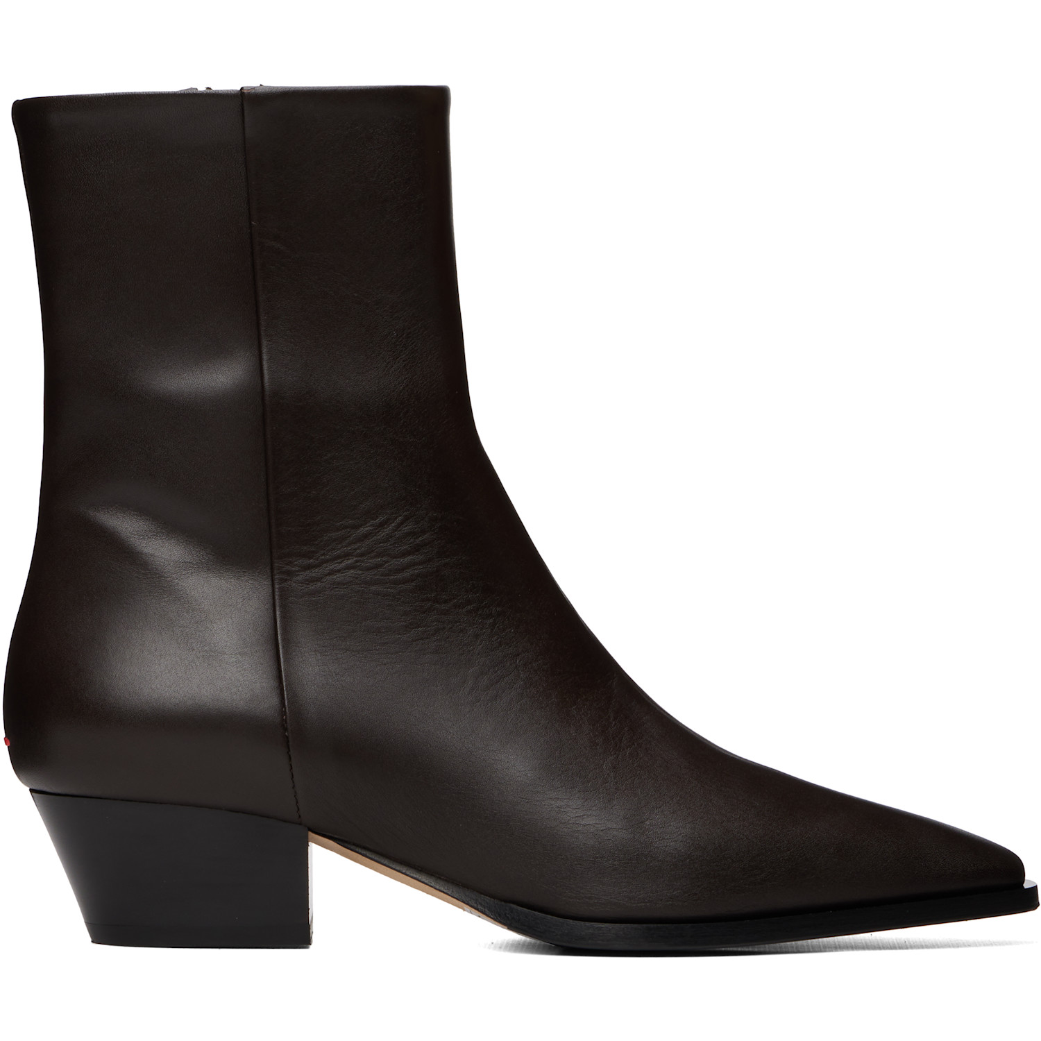 Aeyde Brown Baba Pointed Cowboy Boots