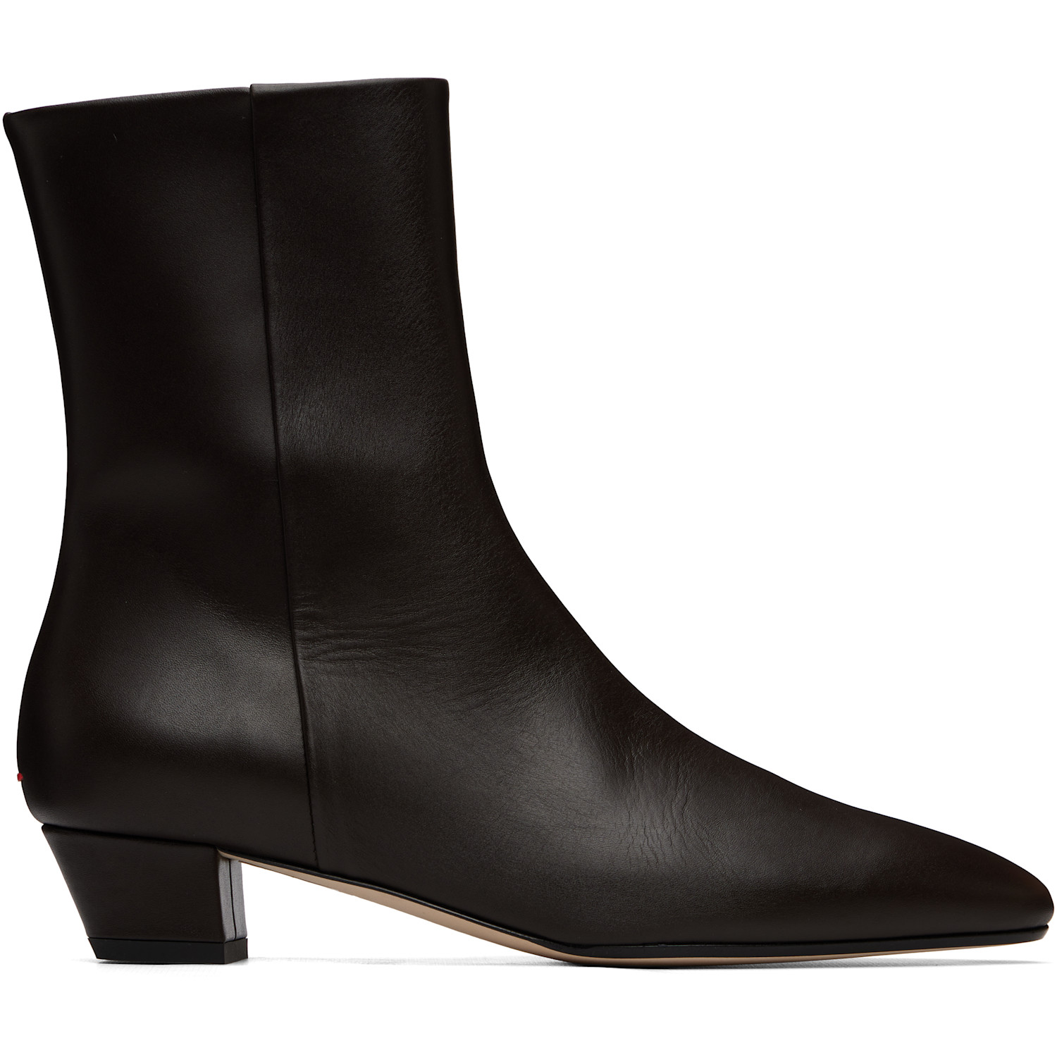Aeyde Brown Yasmin Leather Ankle Boots