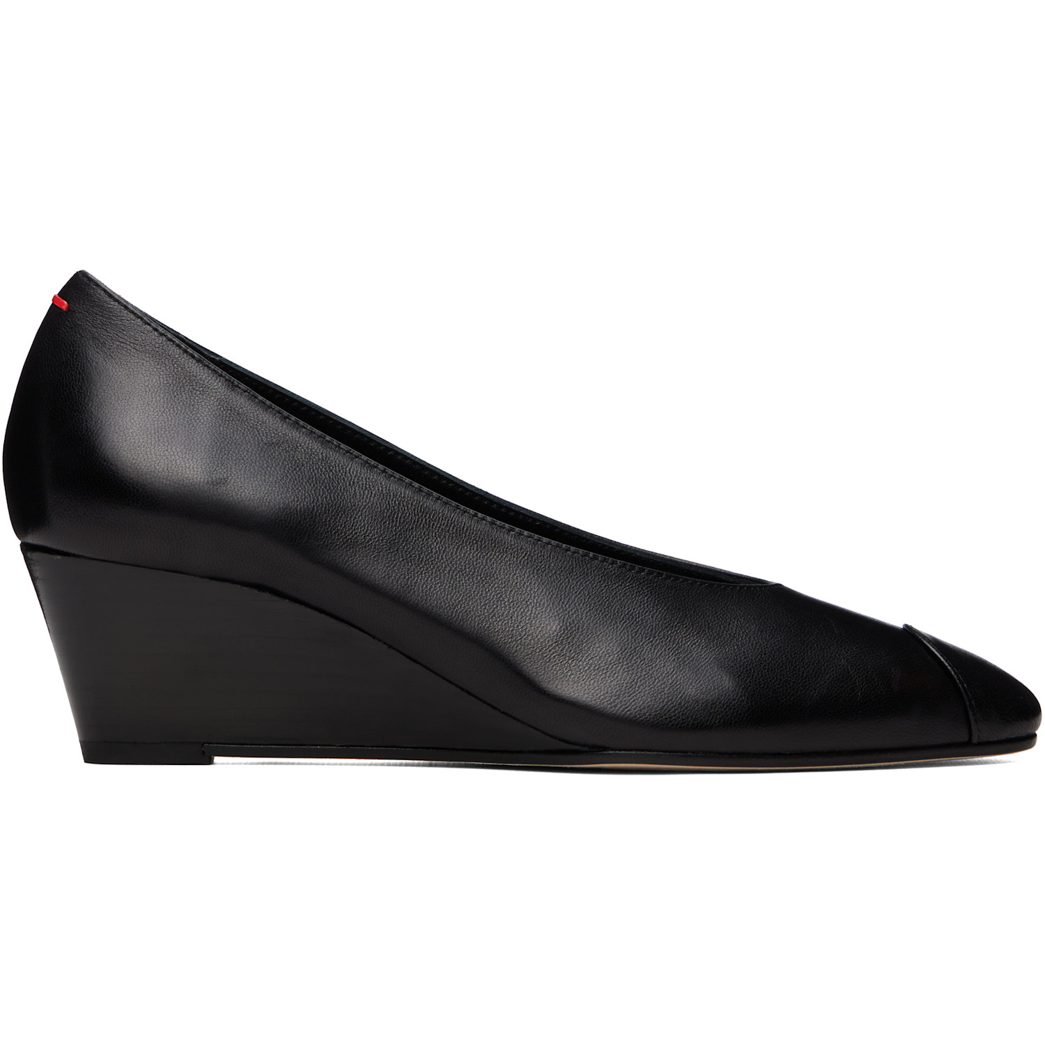 Aeyde Black Calea Cap Heels