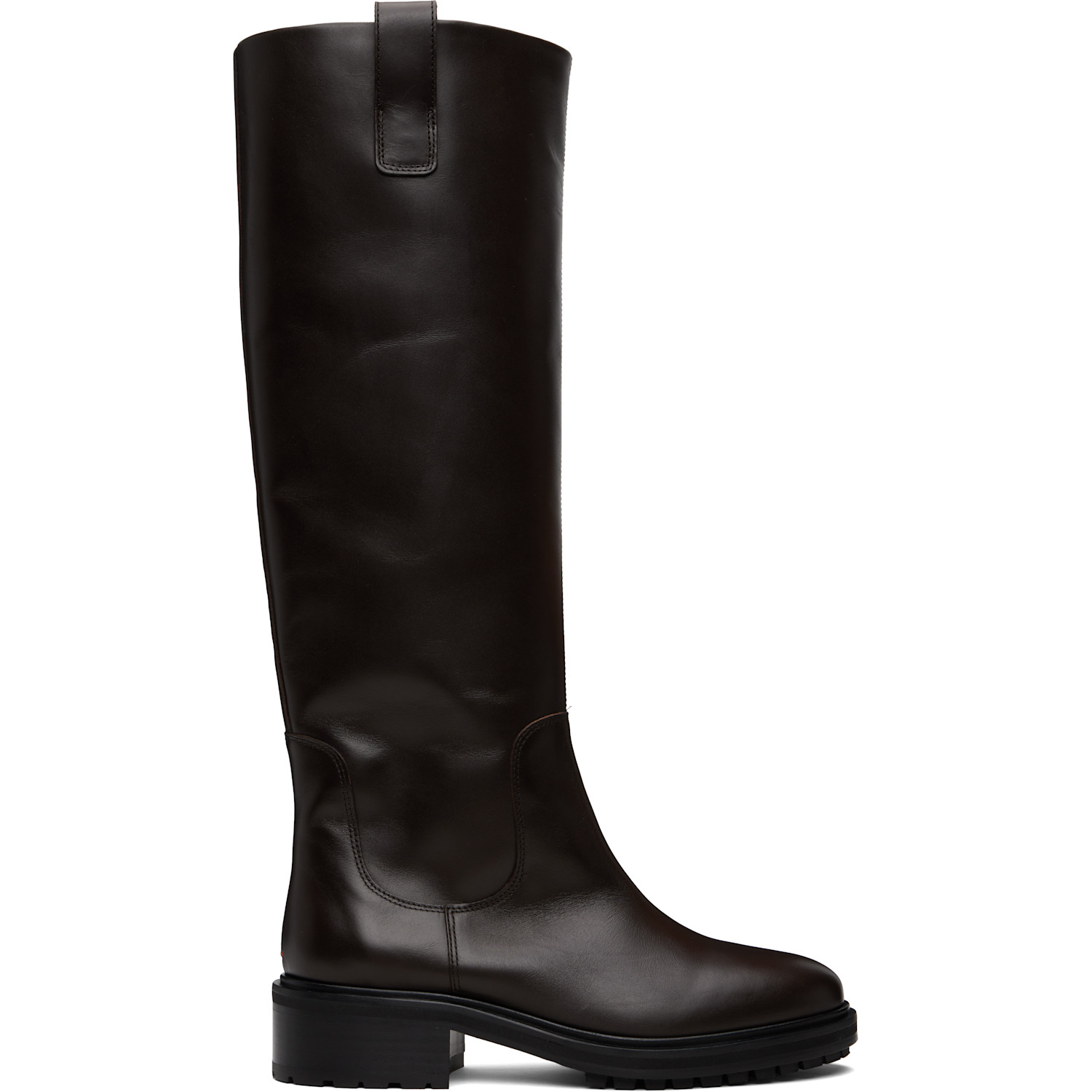 Aeyde Brown Henry Knee-High Boots