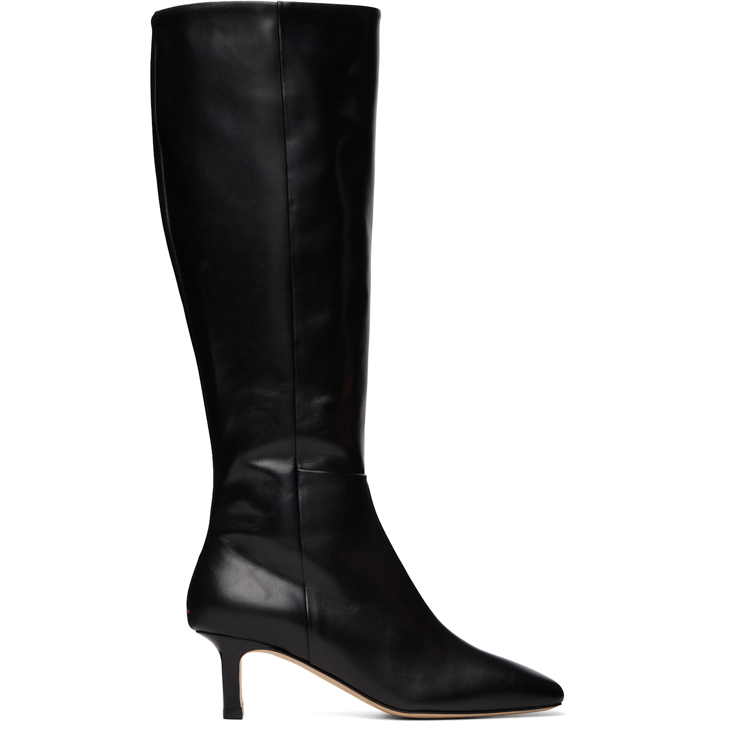 Aeyde Black Bita Calf Leather Tall Boots