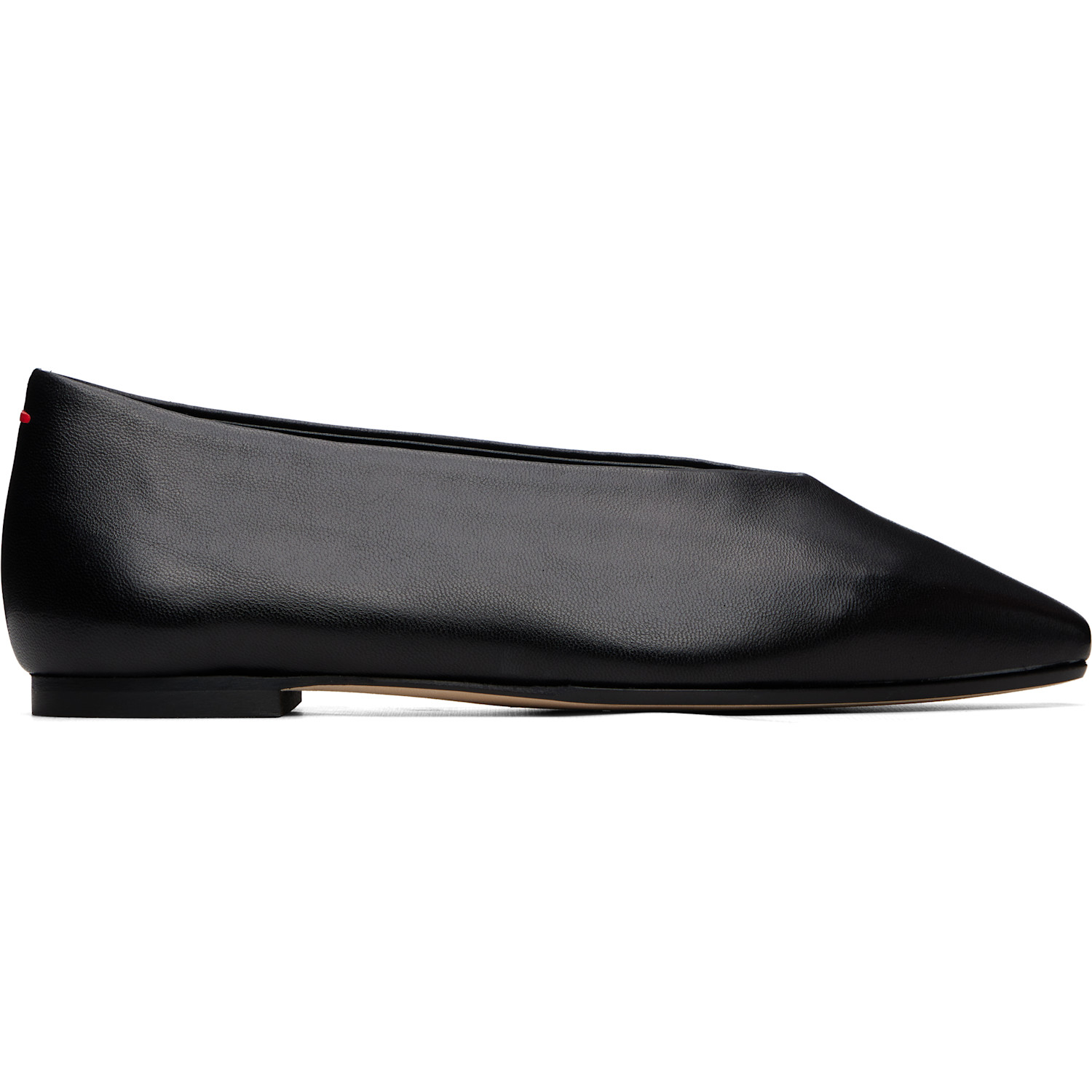 Aeyde Black Betty Square-Toe Ballerina Flats