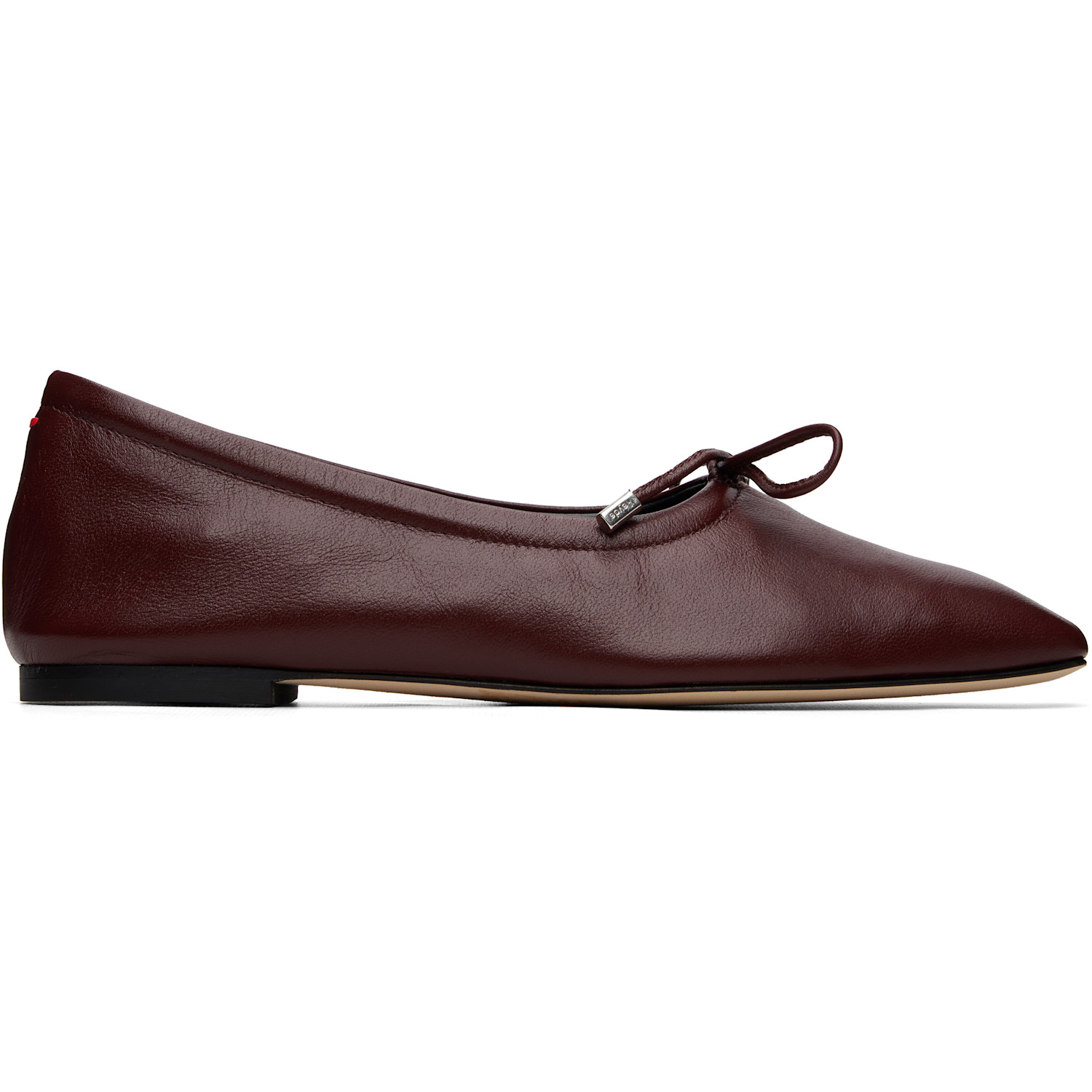 Aeyde Burgundy Nomi Glove Ballerina Flats