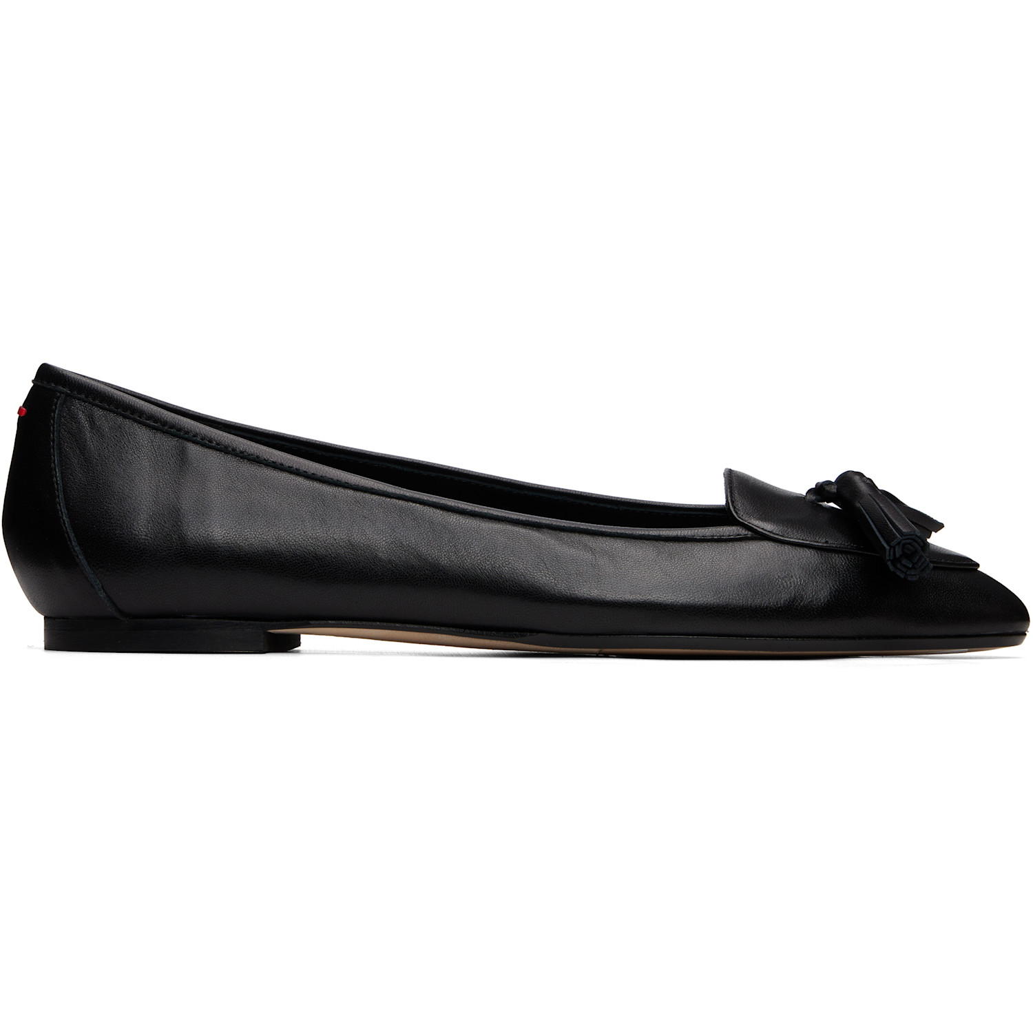 Aeyde Black Floris Tassel Ballerina Flats