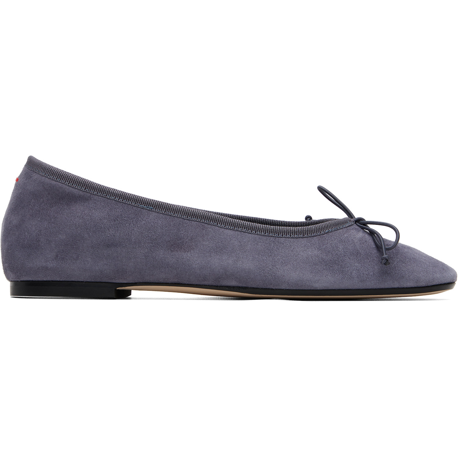 Aeyde Purple Tiby Suede Ballerina Flats