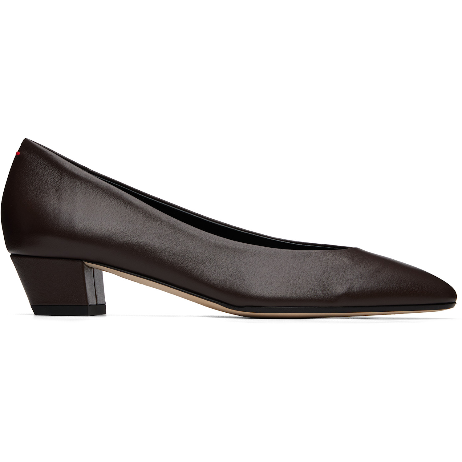 Aeyde Brown Helia Low-Cut Heels