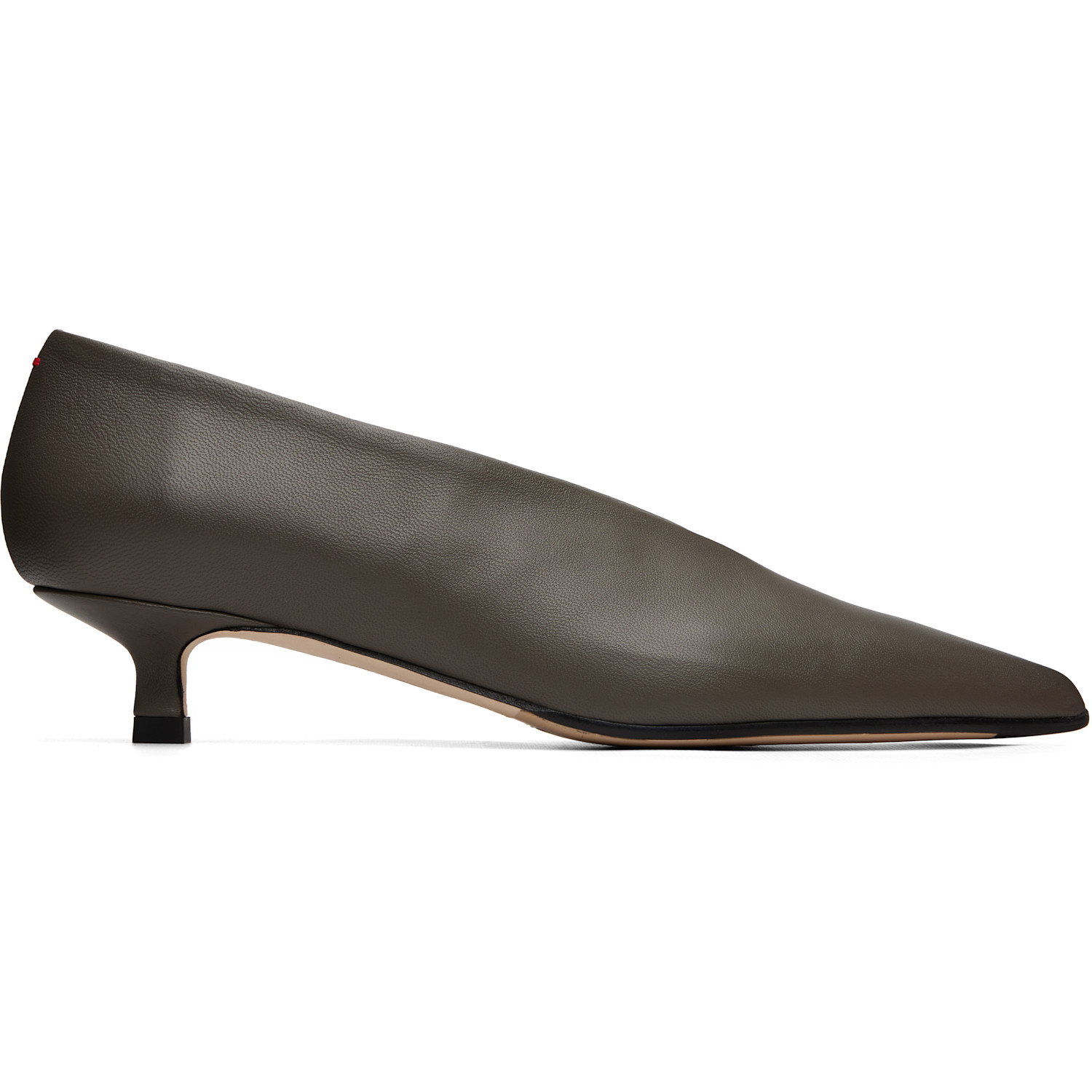 Aeyde Taupe Clara Pointed-Toe Heels