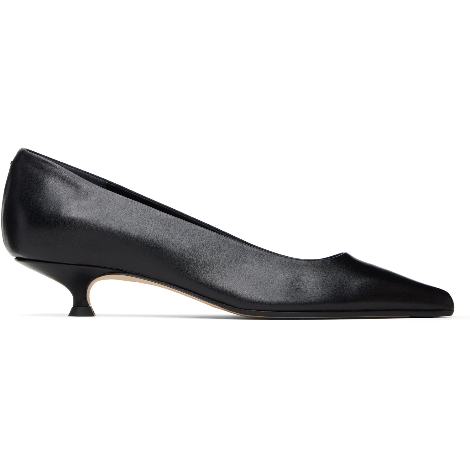 Aeyde Black Cari Pointed-Toe Heels