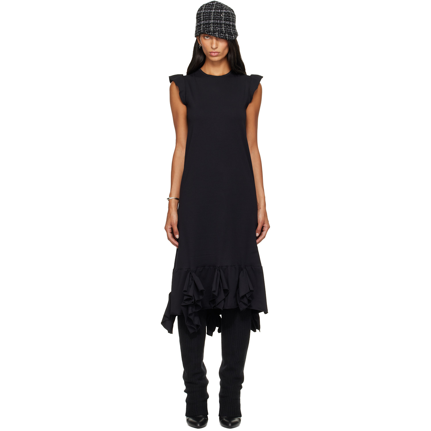 SECONDA Black Jazz Midi Dress
