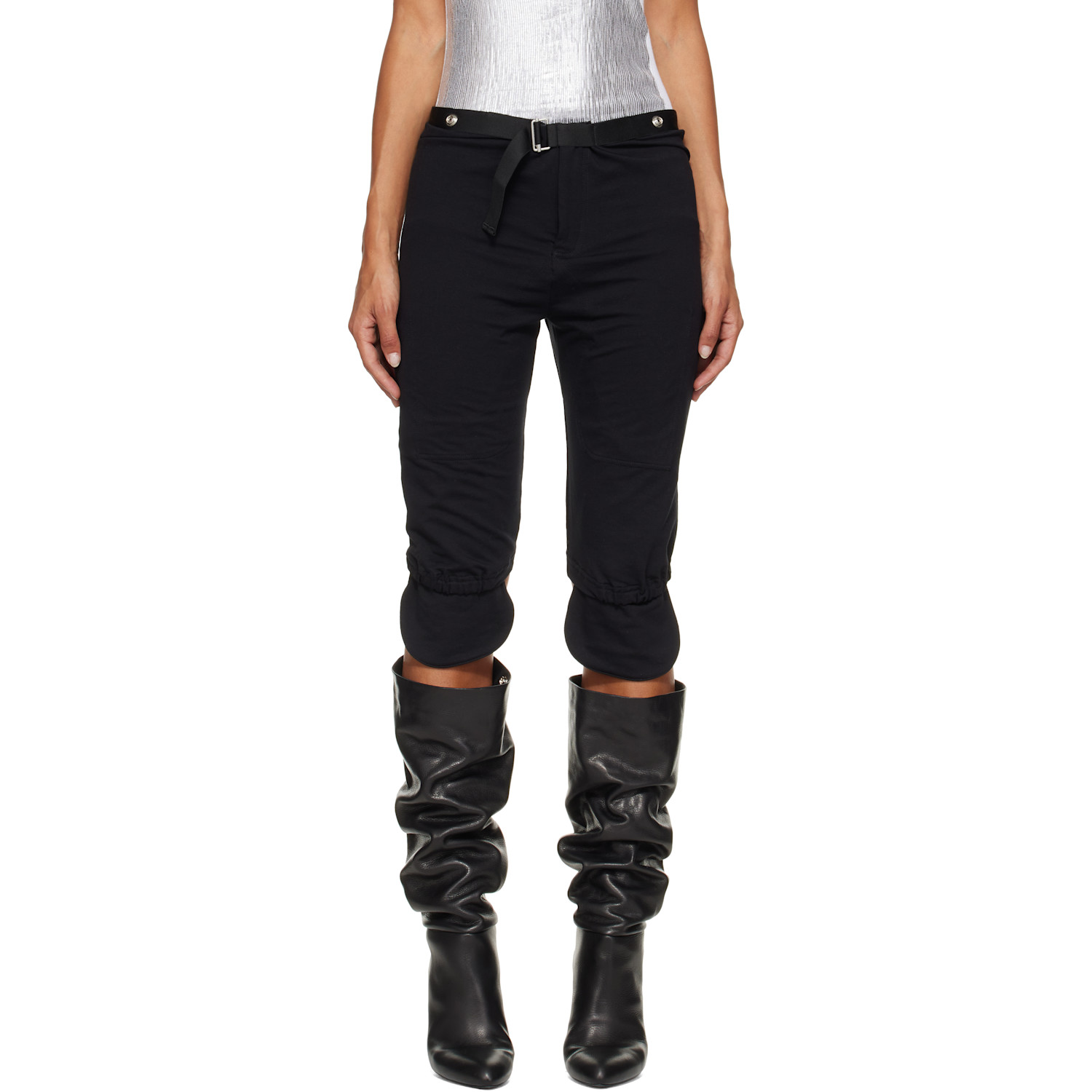 SECONDA Black Military Shorts