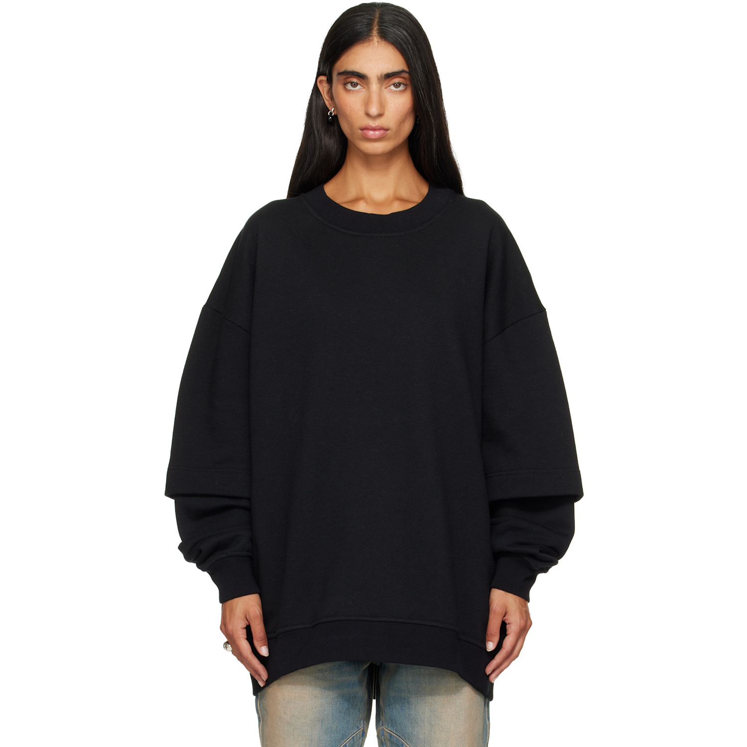 SECONDA Black SSENSE Exclusive Luna Sweatshirt