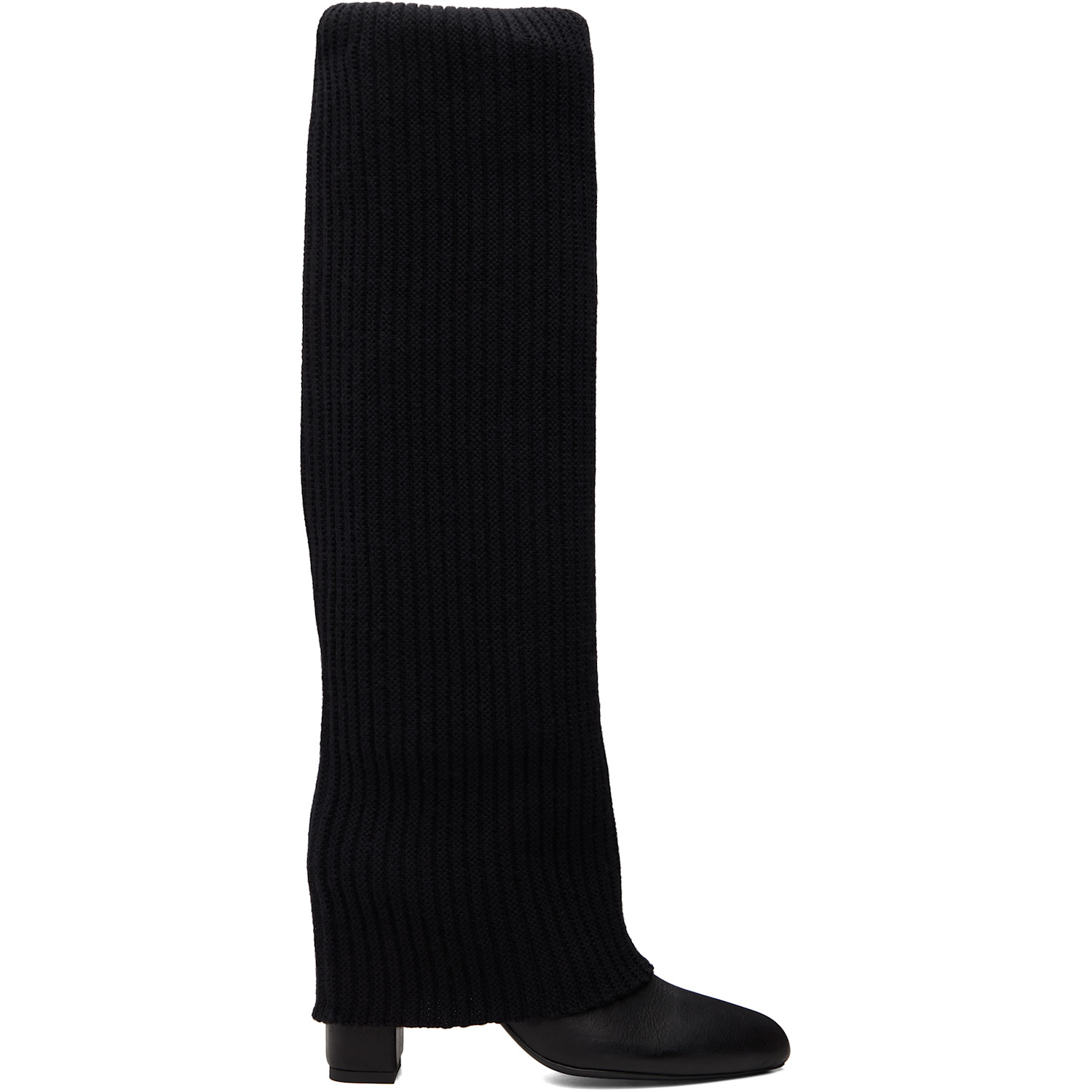 SECONDA Black Sock Tall Boots