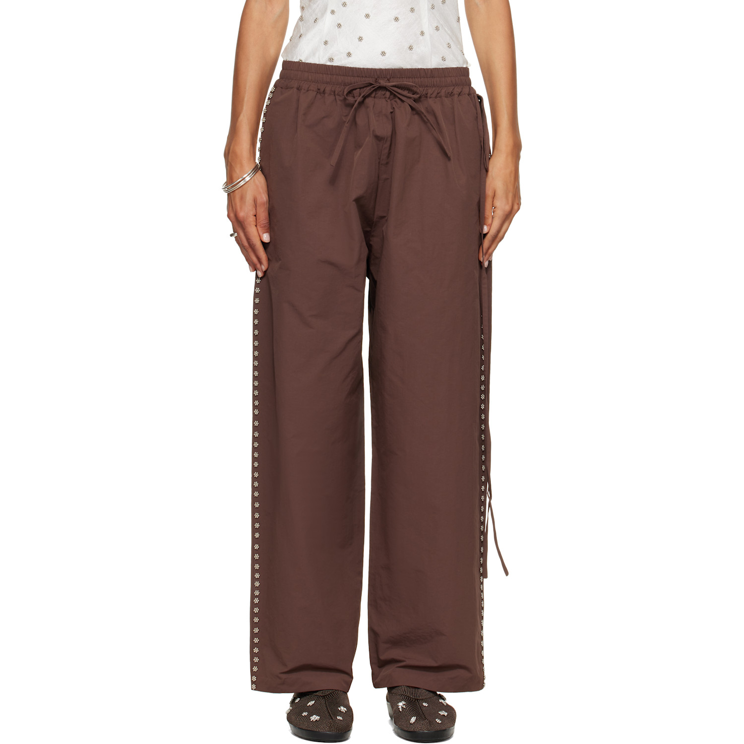 RESCHA SSENSE Exclusive Brown Tracking Pants