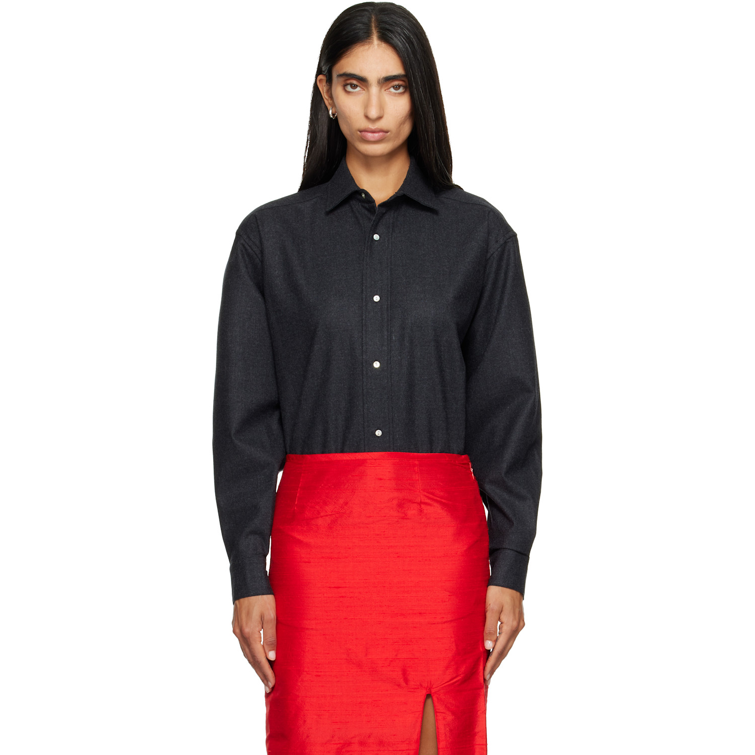 RESCHA SSENSE Exclusive Gray Hom Shirt