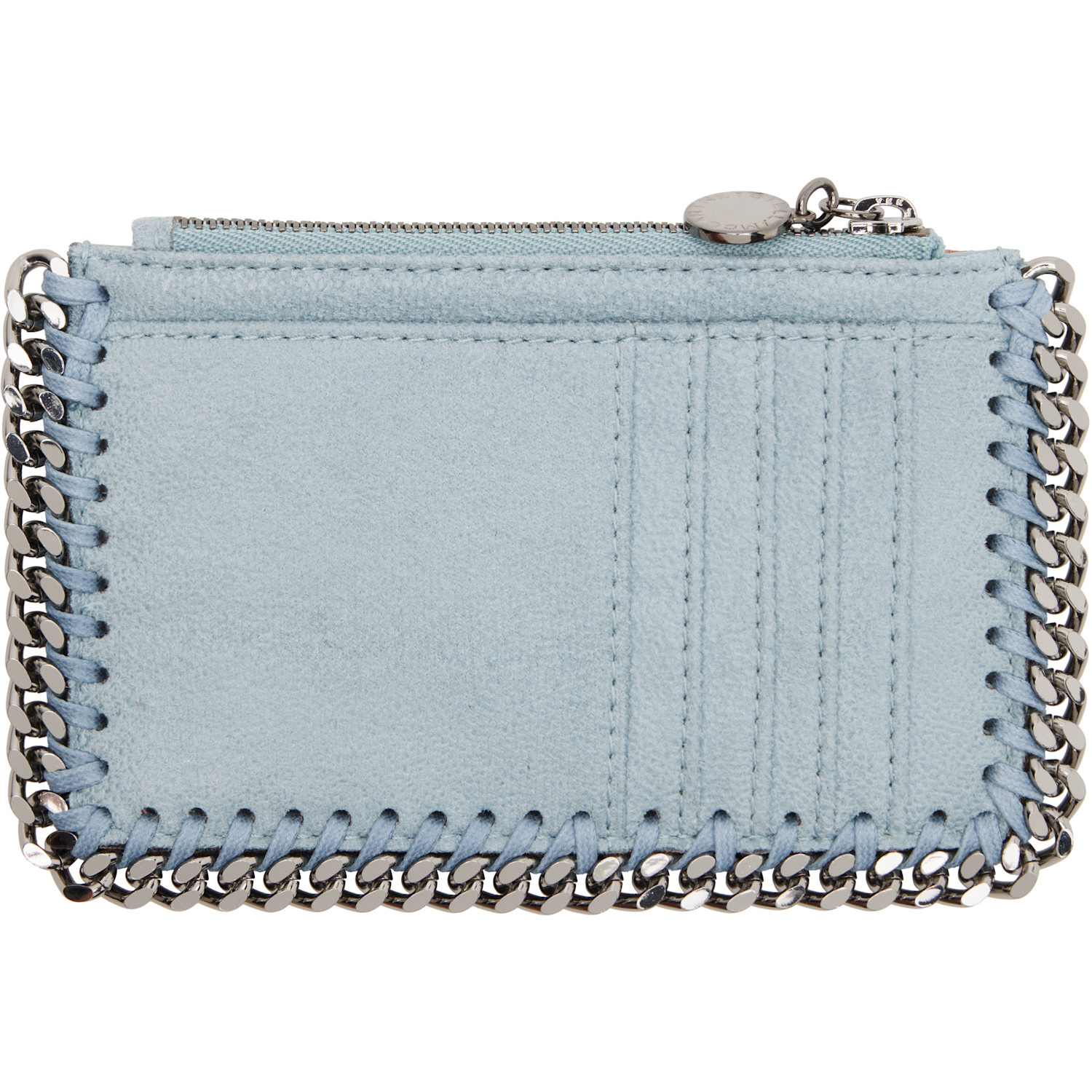  Stella Mccartney Blue Falabella Zip Wallet 