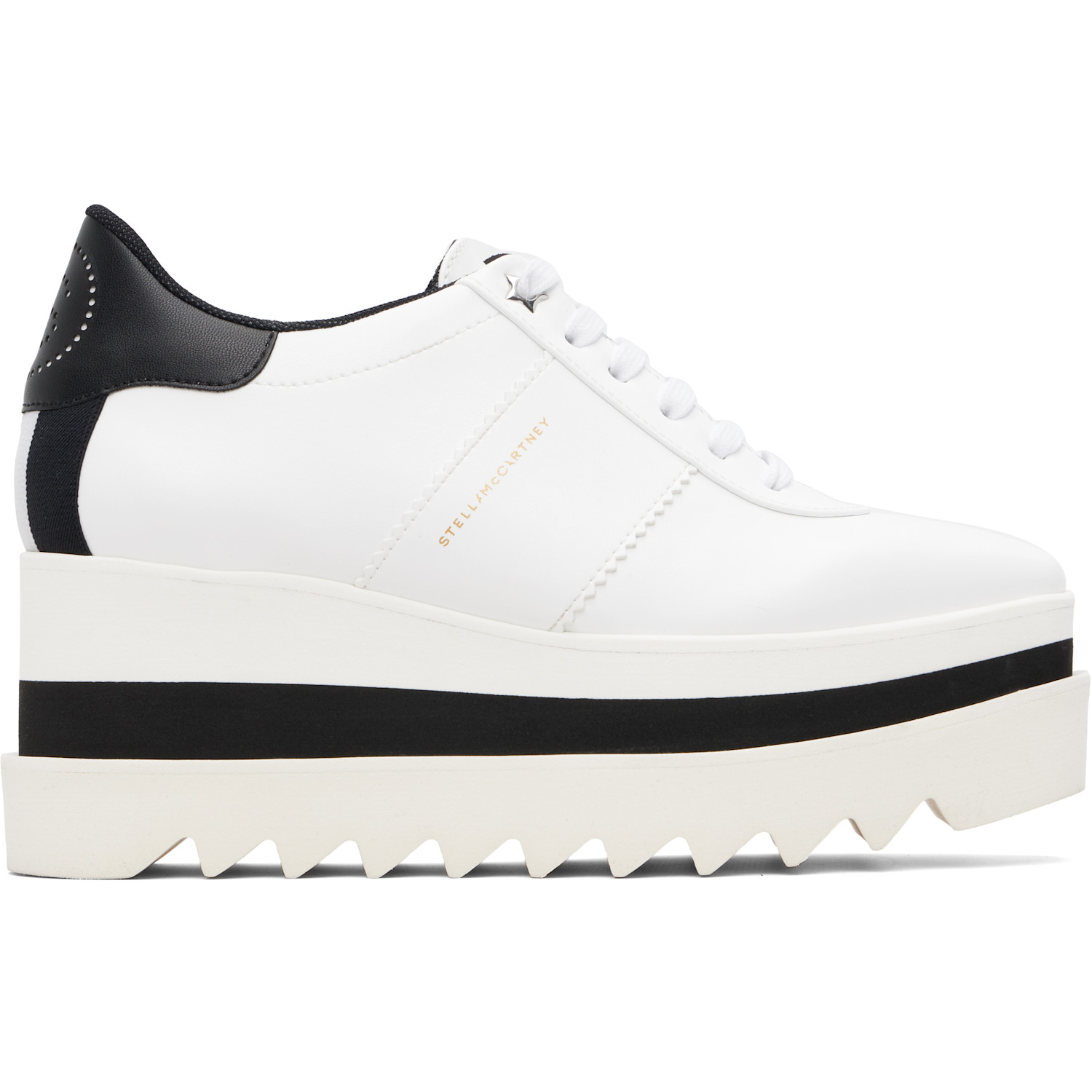 Stella McCartney White Sneak-Elyse Platform Sneakers