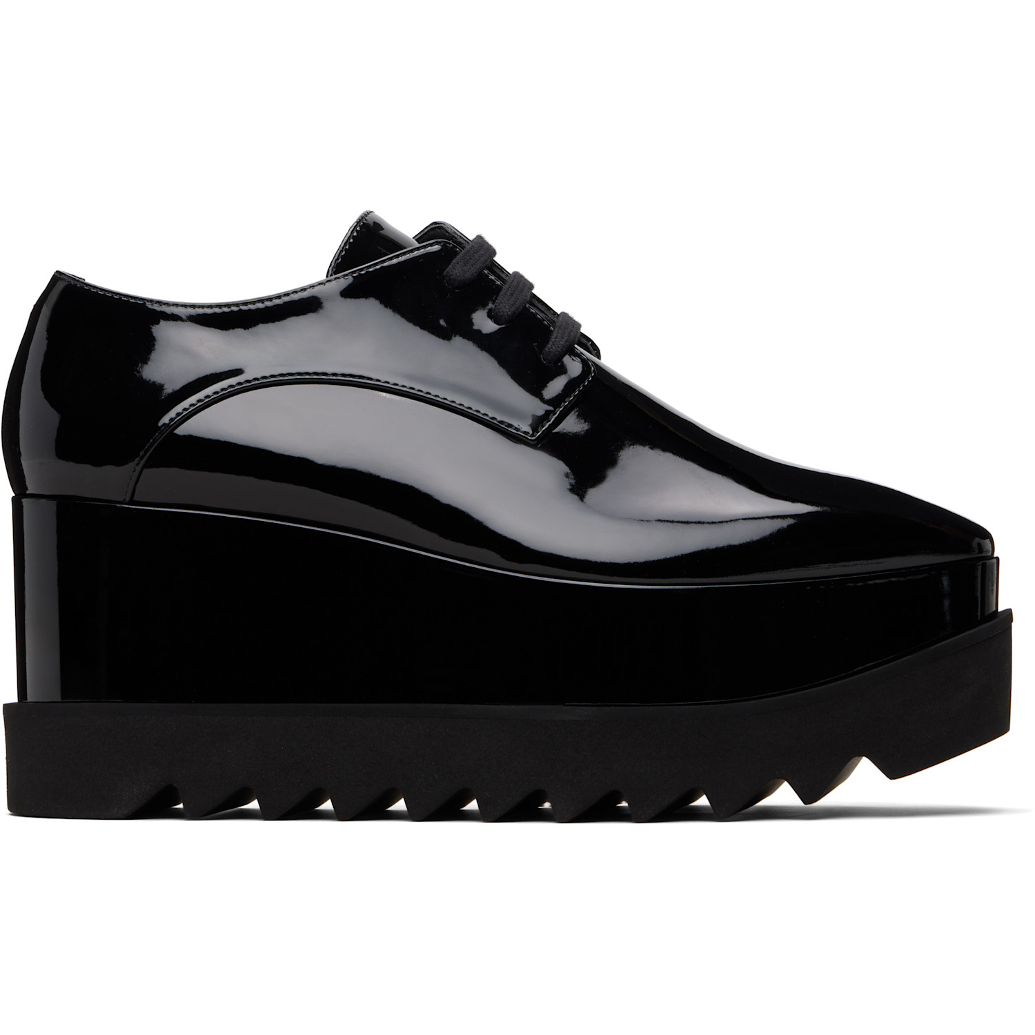 Stella McCartney Black Limited Edition Elyse Monochrome Platform Derbys