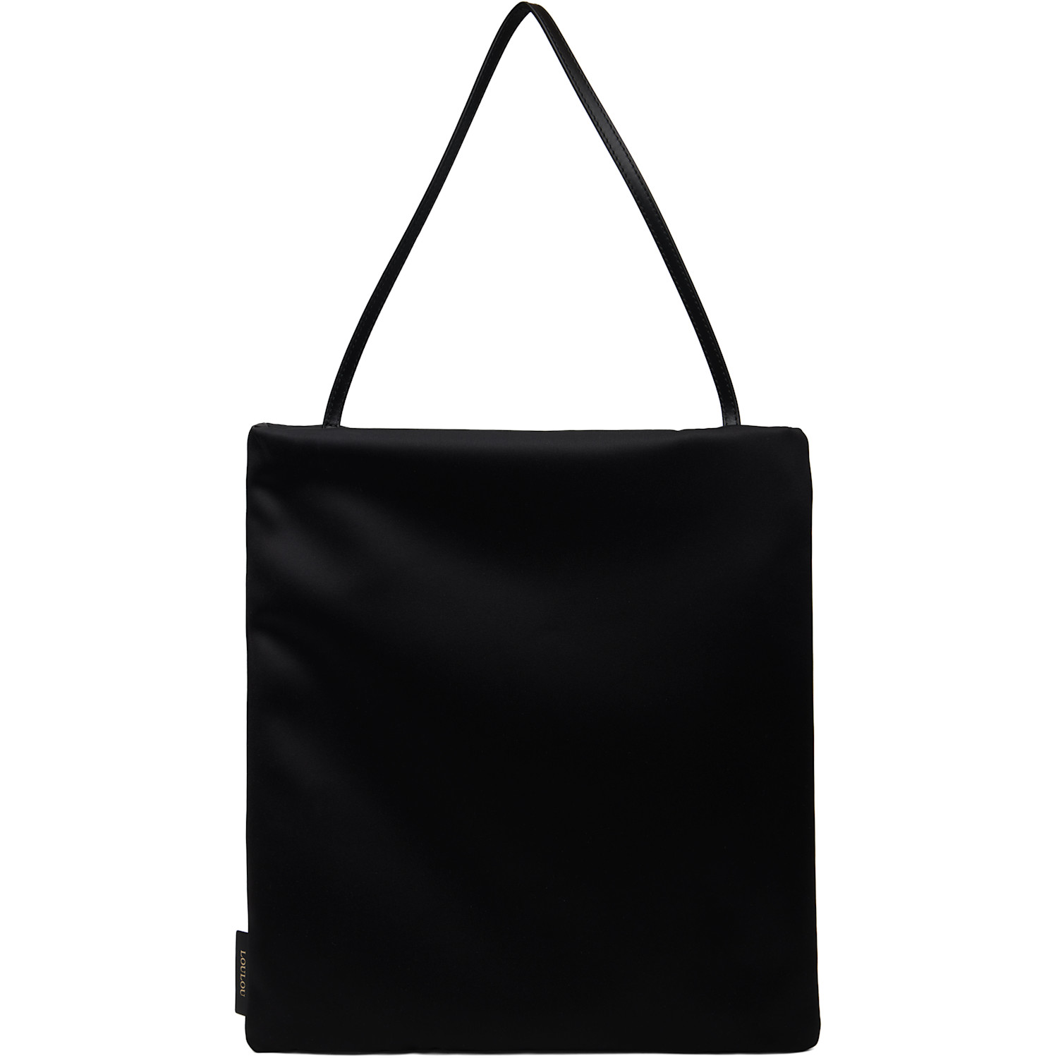 Loulou de Saison Black Anthea Satin Day Tote