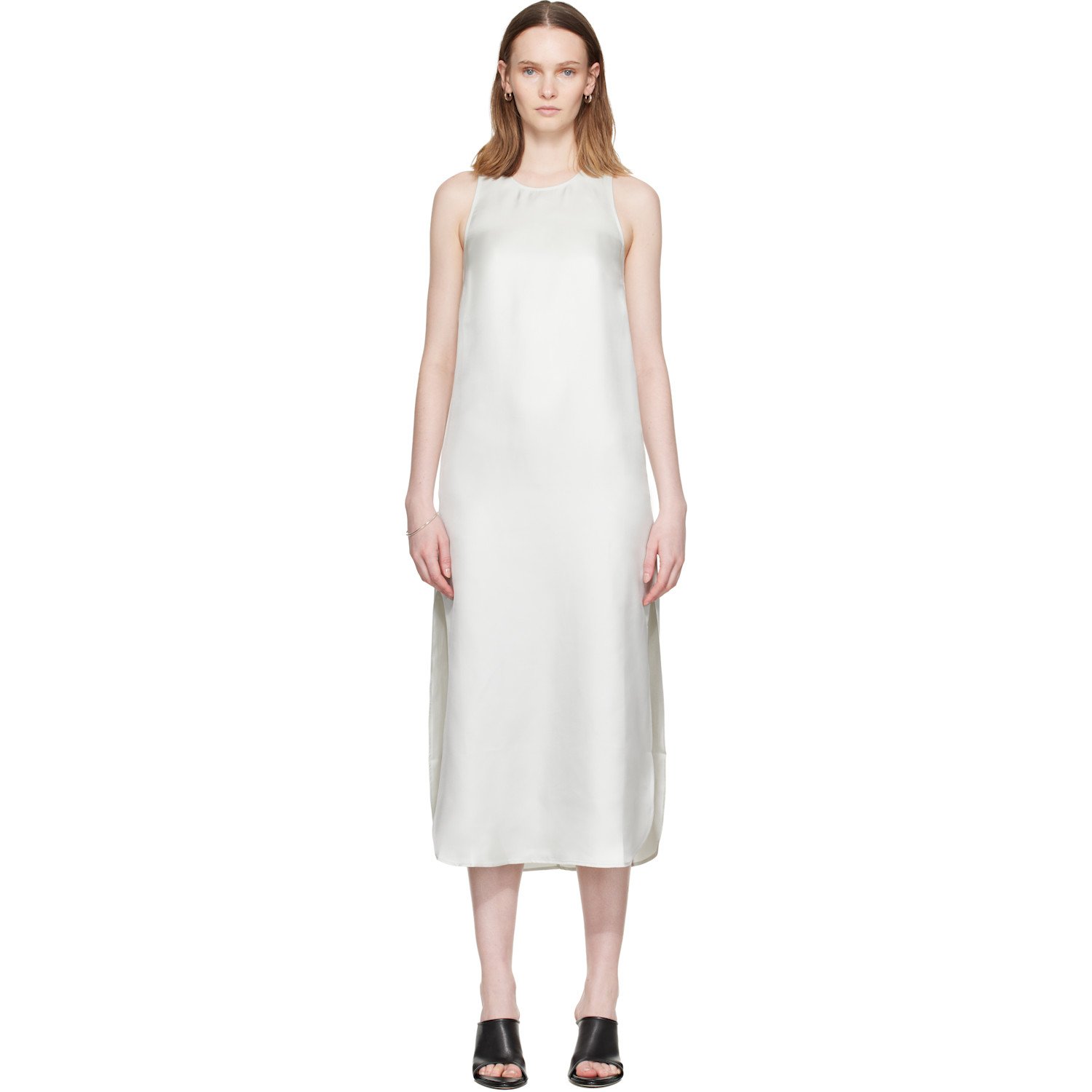 Loulou de Saison Blue Paloma Silk Maxi Dress