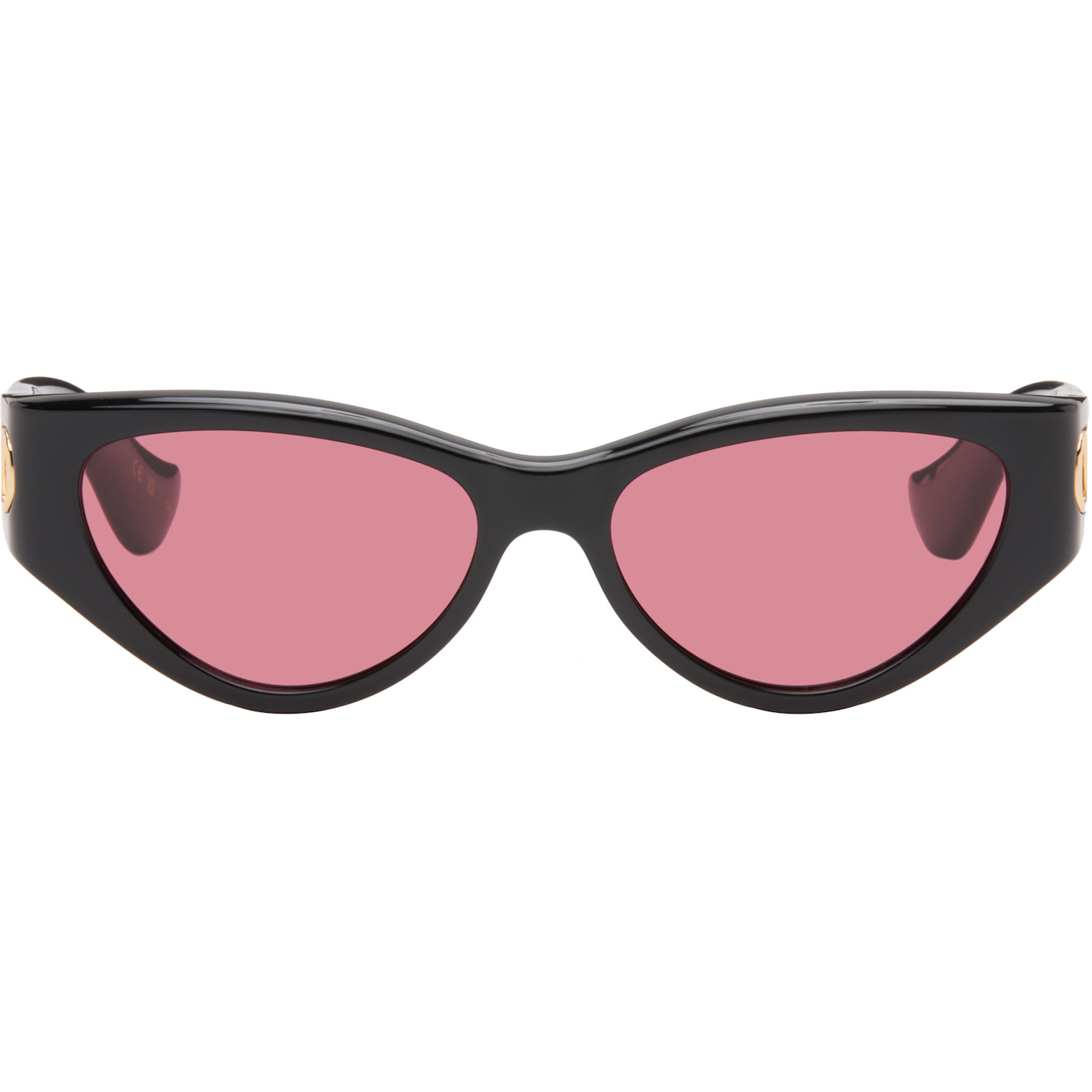 Valentino Black Cat-Eye Acetate Sunglasses