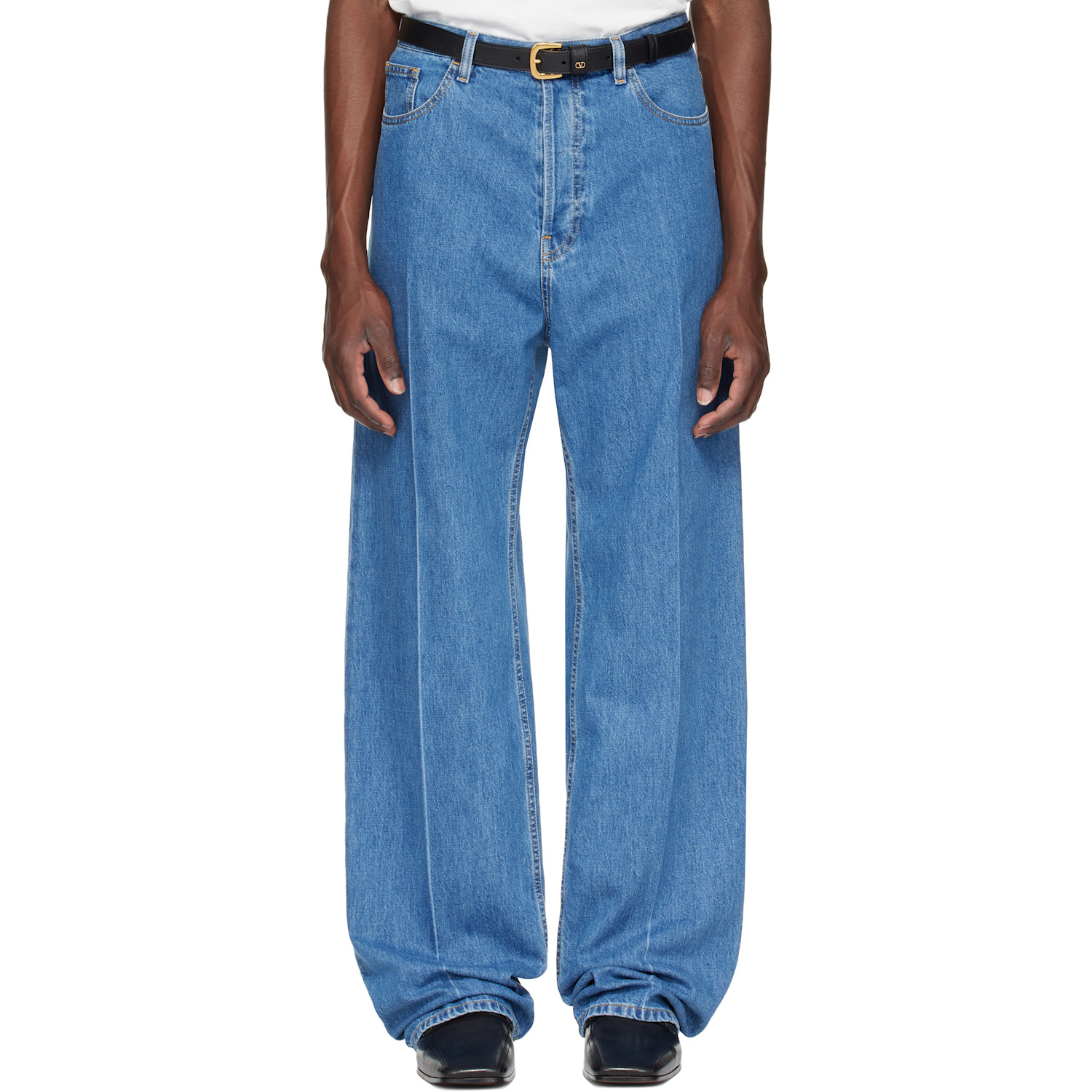 Valentino Blue Creased Jeans