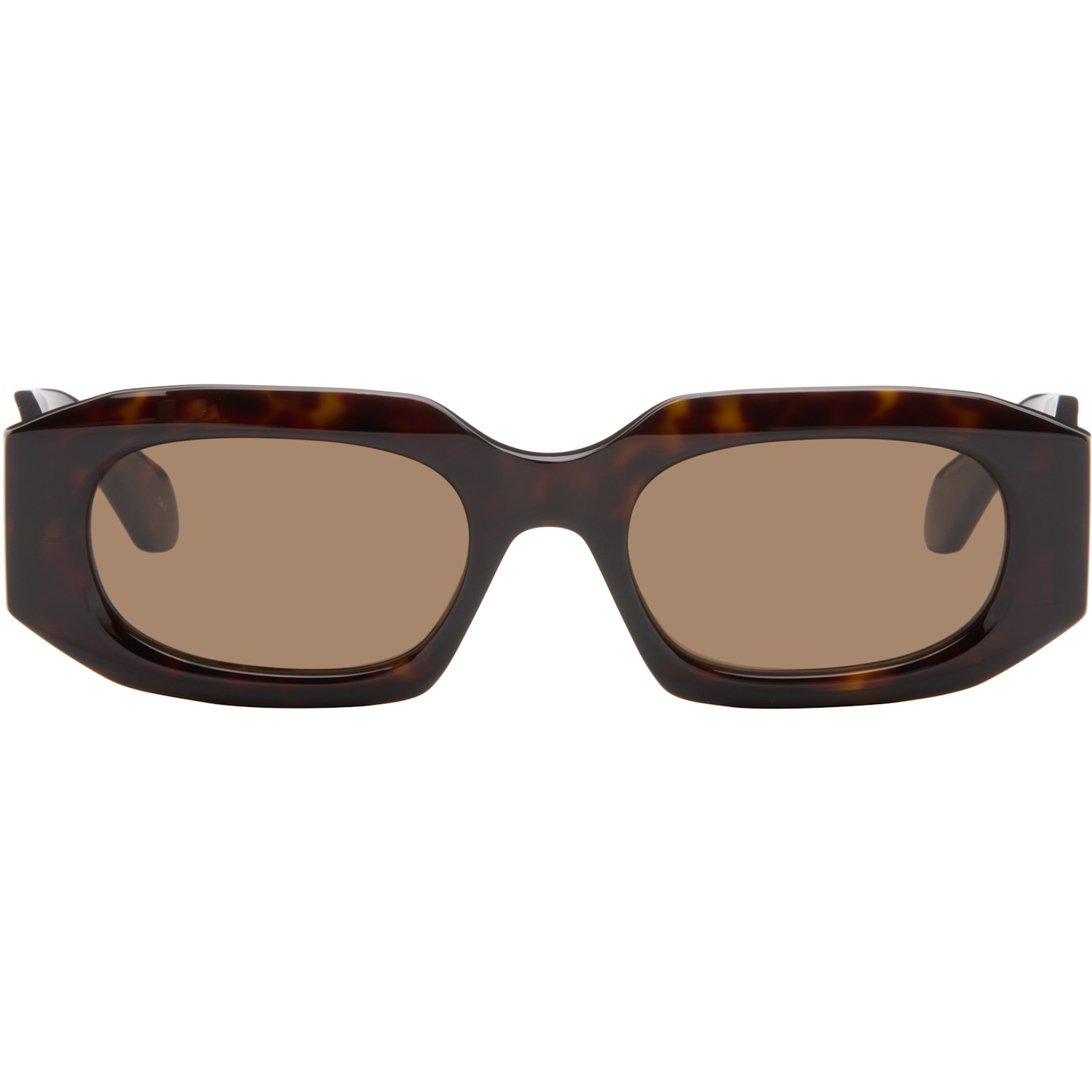 ALAÏA Brown Rectangular Sunglasses