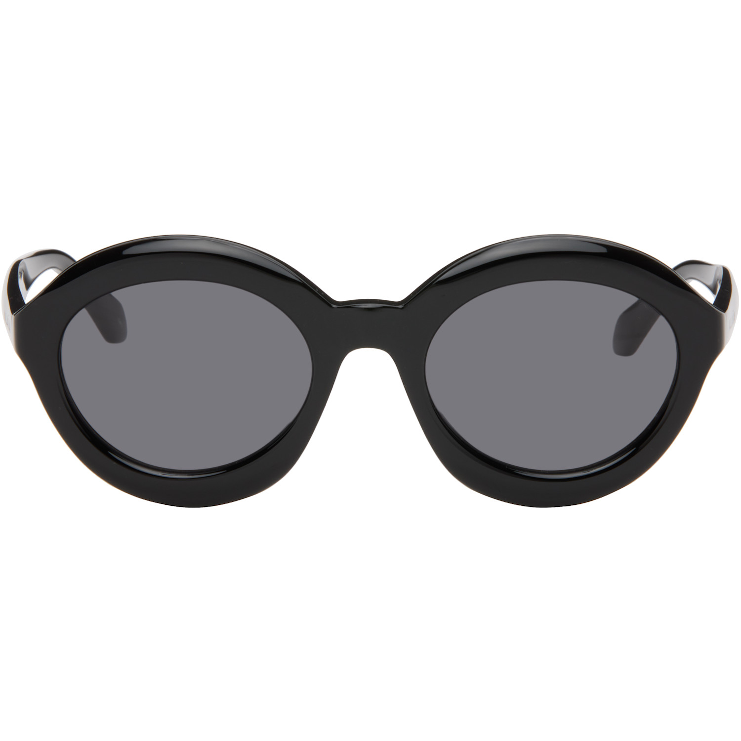 ALAÏA Black Round Sunglasses