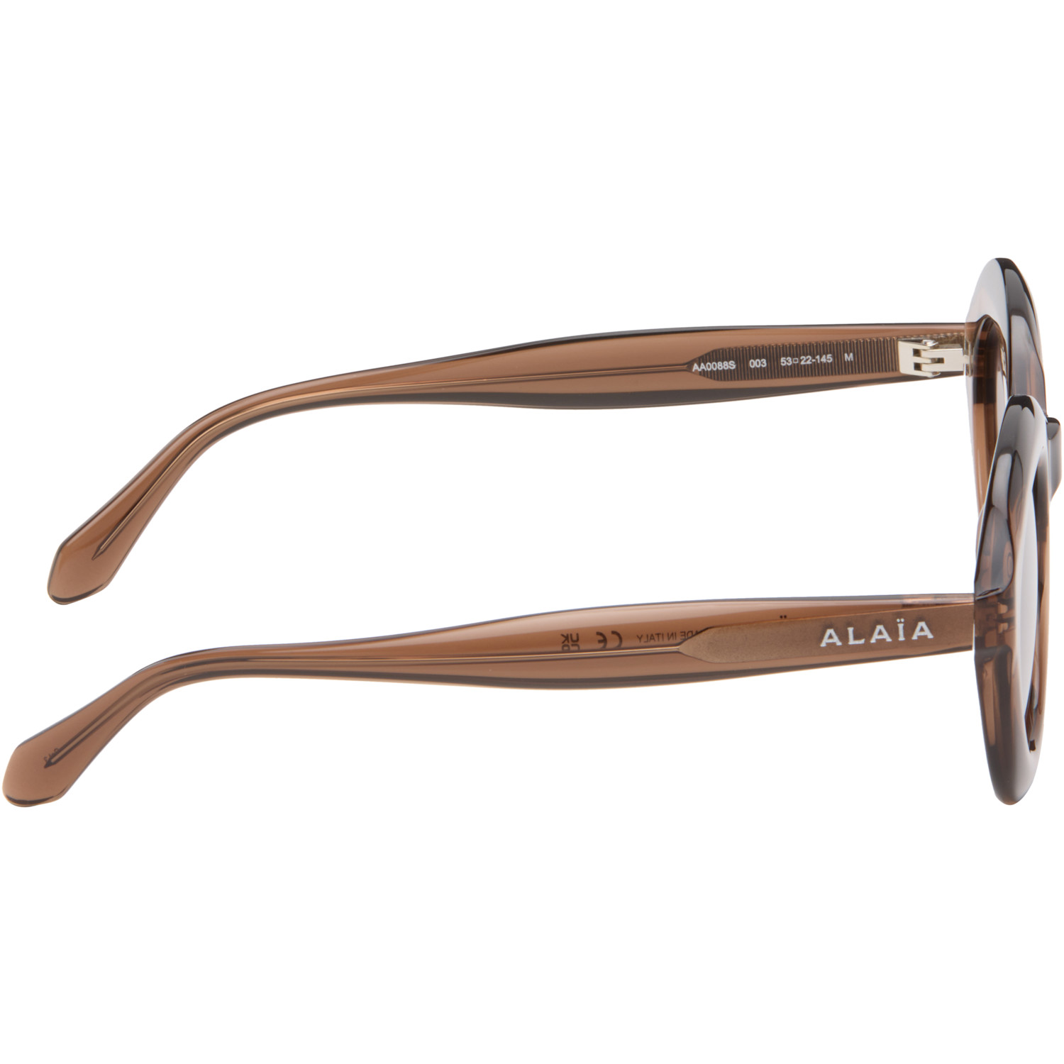  Alaïa Brown Round Sunglasses 
