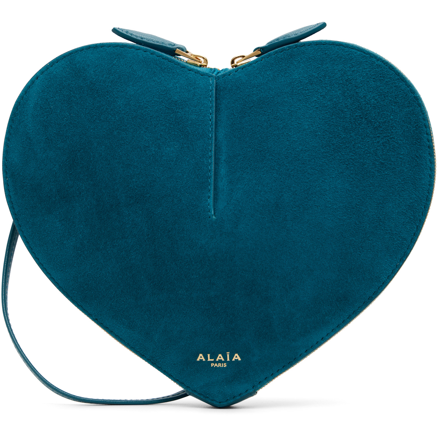 ALAÏA Blue 'Le Cœur Bi-Material' Bag