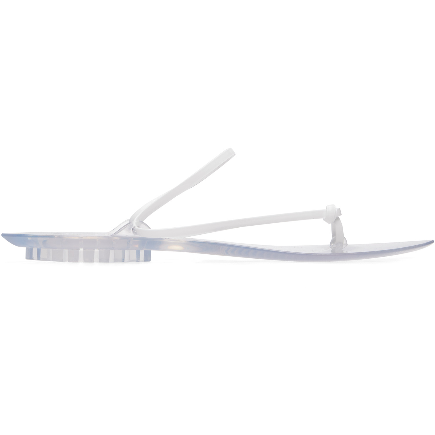 ALAÏA White Invisible Thong Sandals