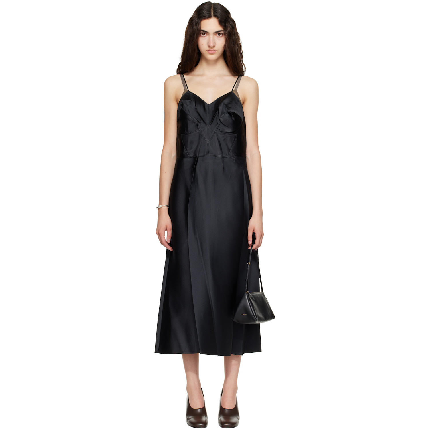 Calvin Klein Collection Black Fia Midi Dress