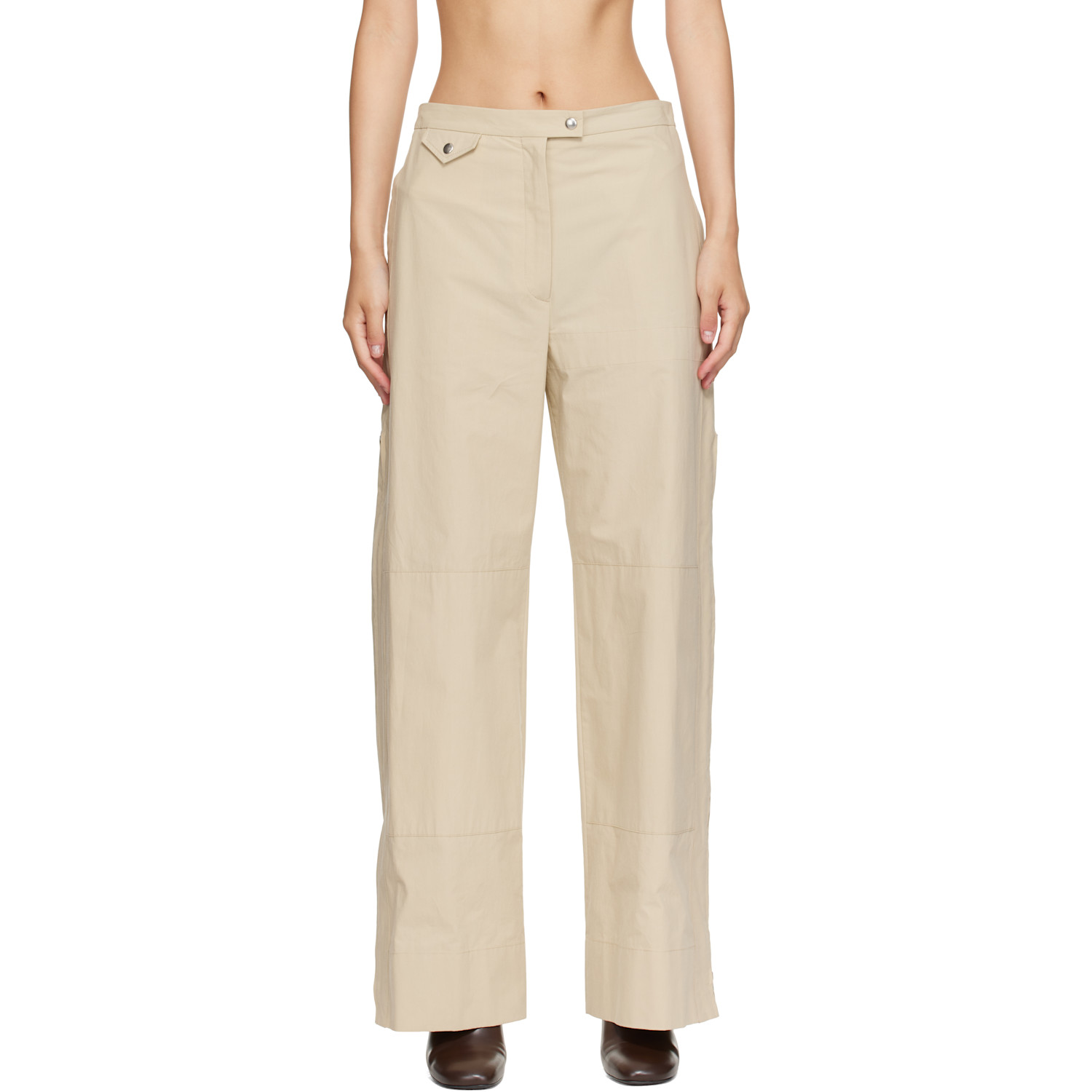 Calvin Klein Collection Beige Gemma Trousers