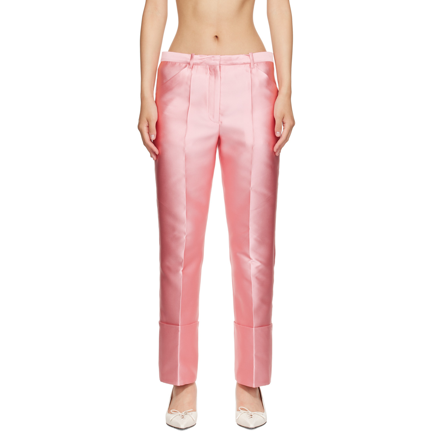 Calvin Klein Collection Pink Eva Trousers