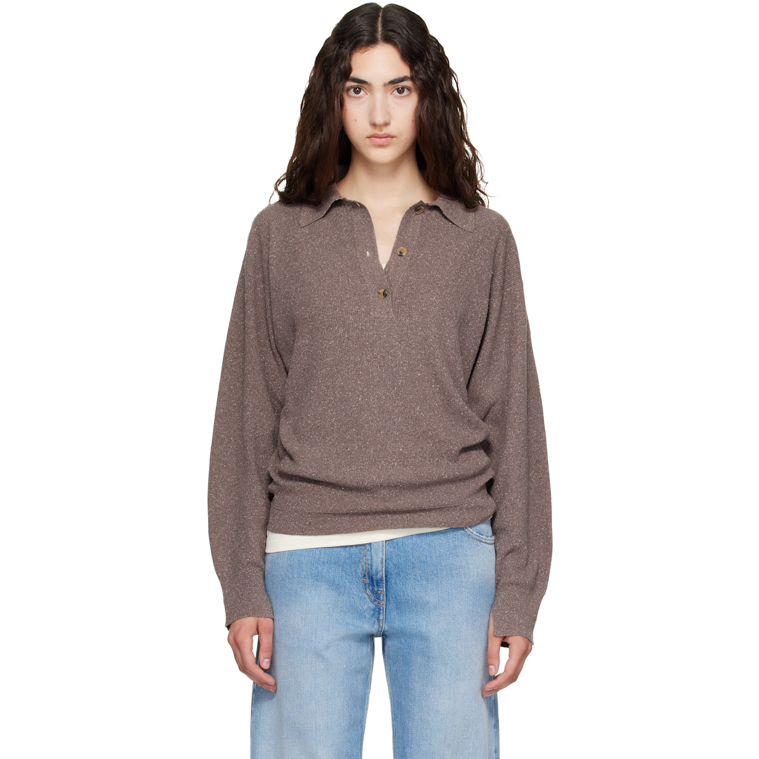 Calvin Klein Collection Brown Helga Polo