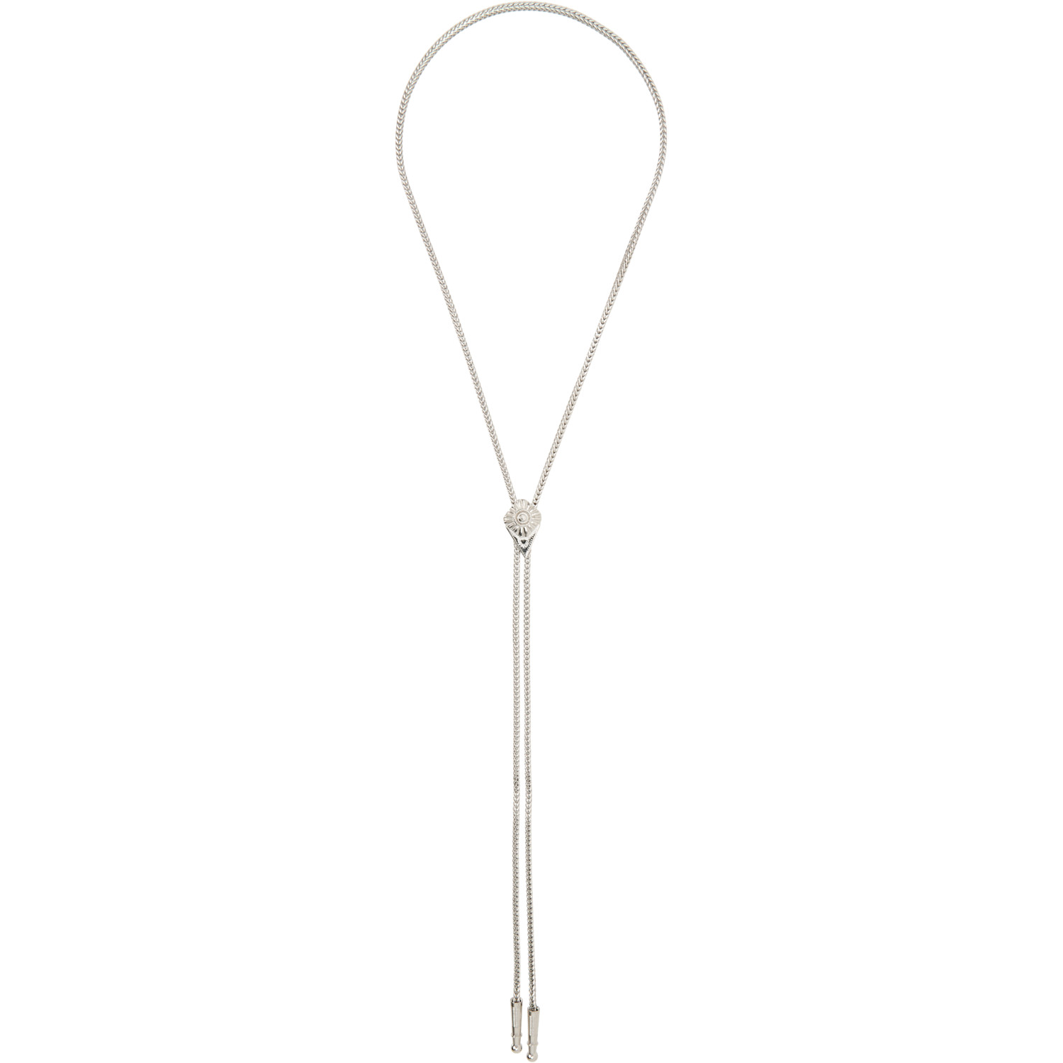 Toga Loop Tie Necklace In 28 Silver