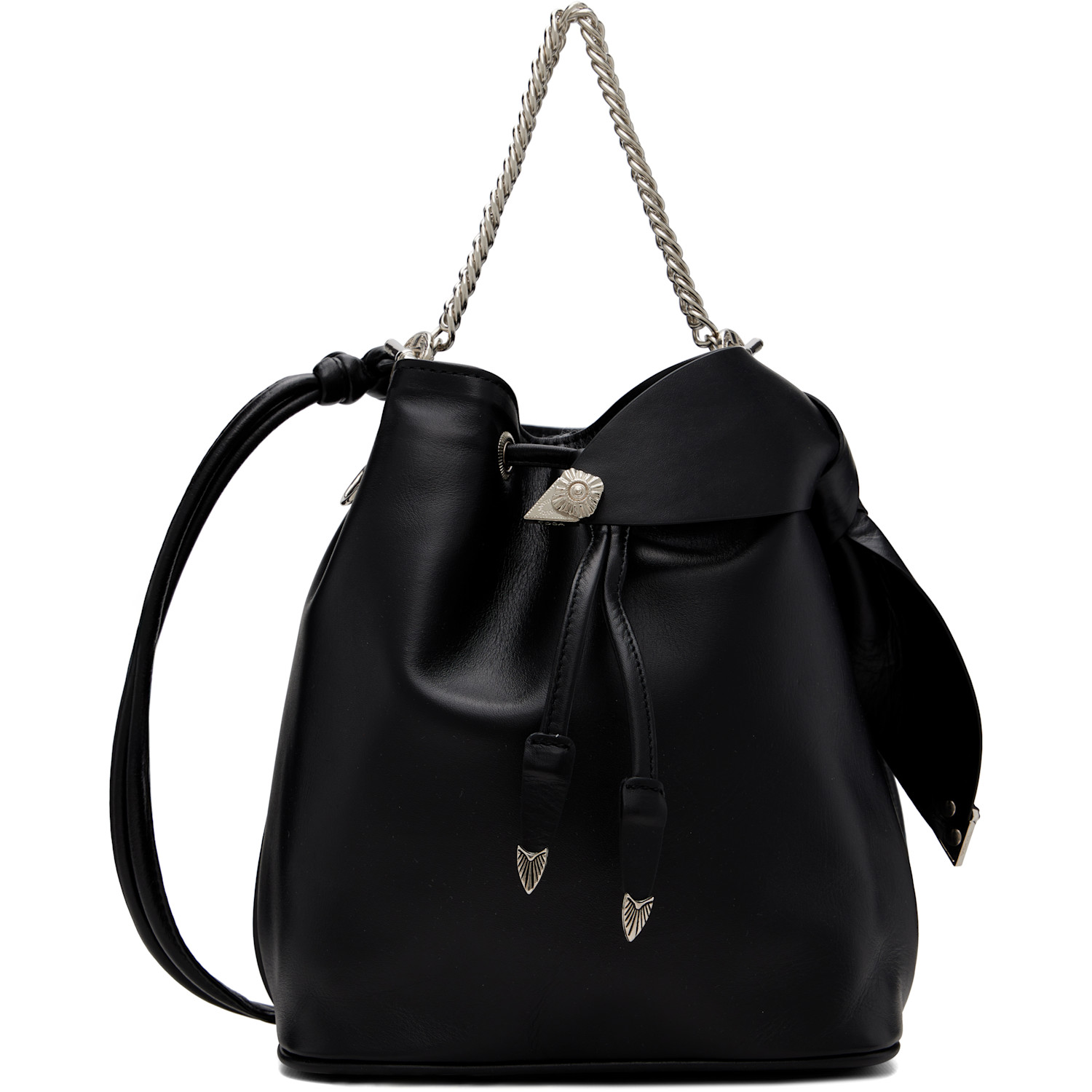 Toga Pulla Black Drawstring Bag