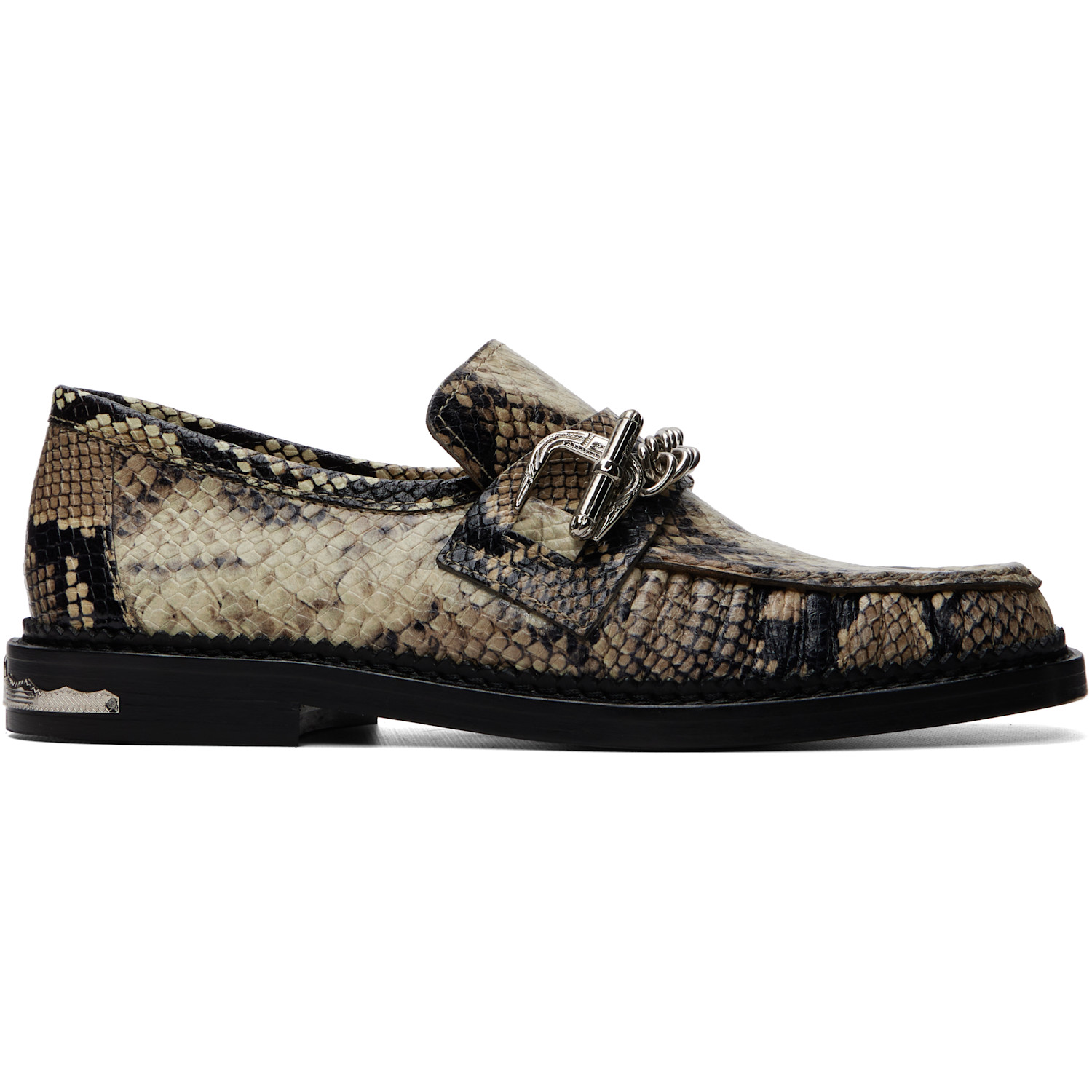 Toga Pulla Off-White & Black AJ1510 Loafers
