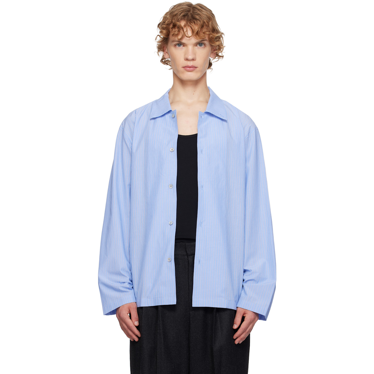 LE17SEPTEMBRE Blue Striped Pyjama Shirt