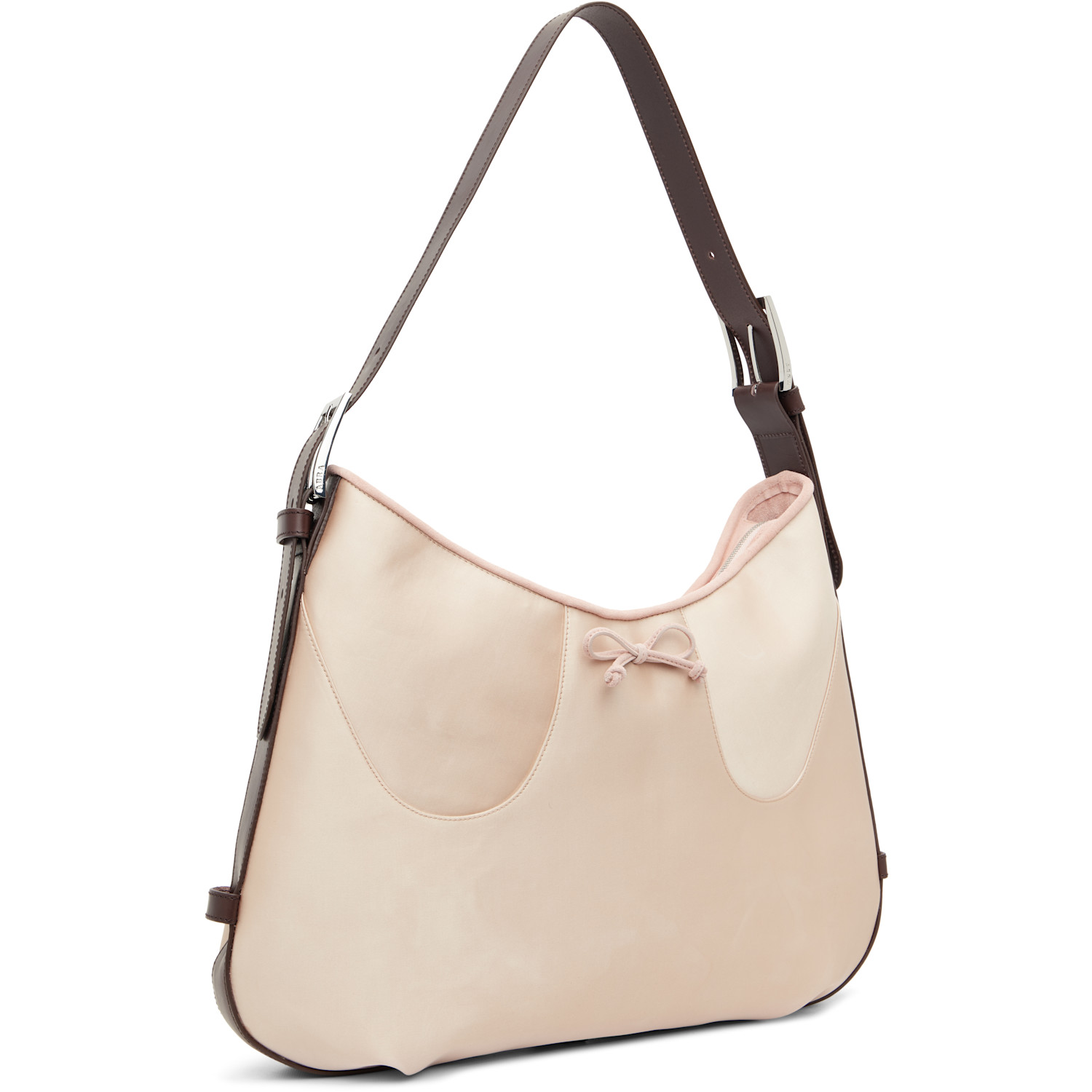  Abra Pink Satin Ballerina Bag 