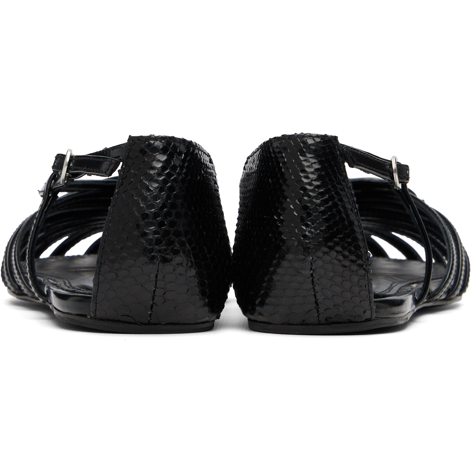  Abra Black Double Shoe Ballerina Flats 
