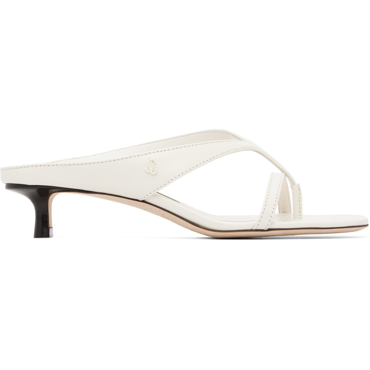 Jimmy Choo Off-White Emeri 35 Heeled Sandals