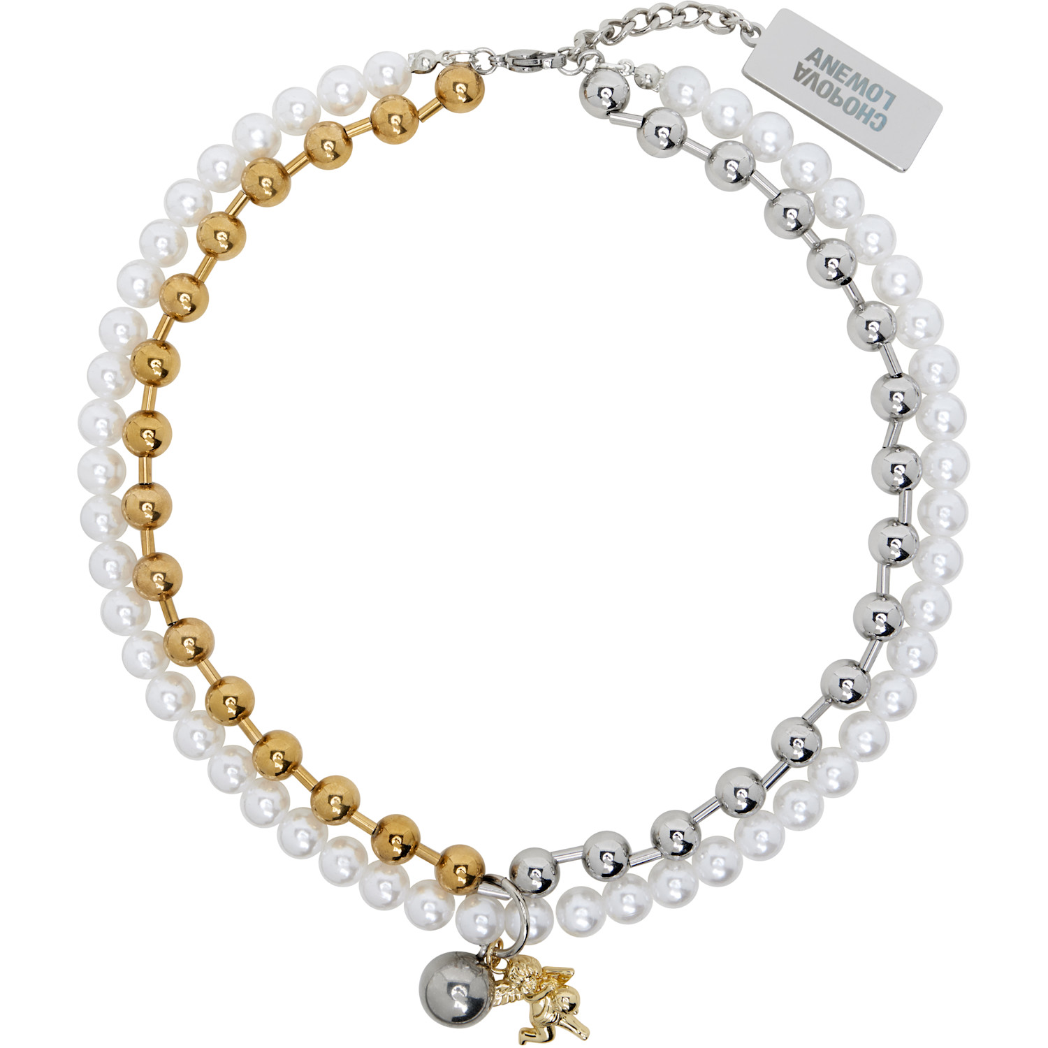 Chopova Lowena 'hold My Orb Charm' Necklace In Multi