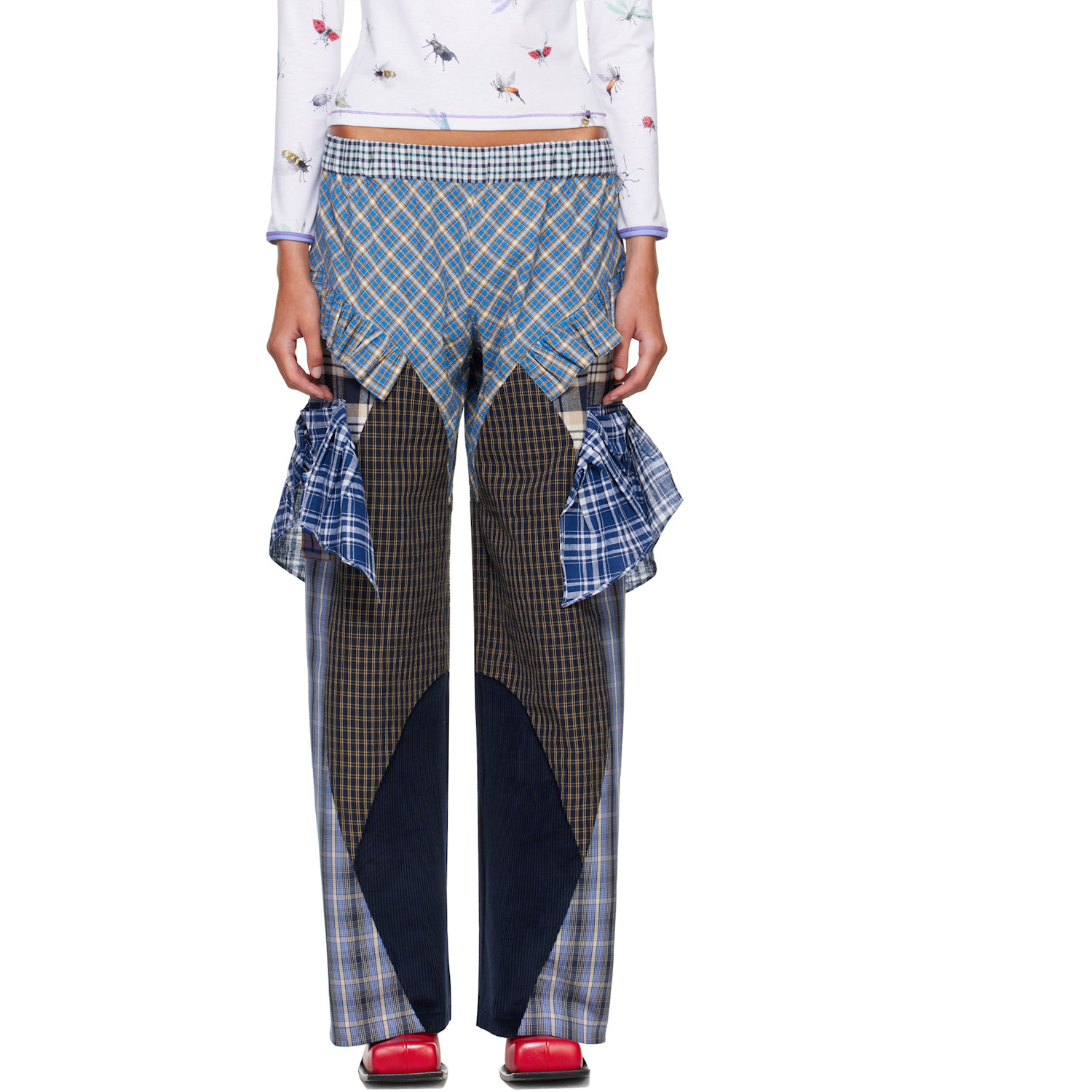 Chopova Lowena Blue Swoon Pyjama Trousers