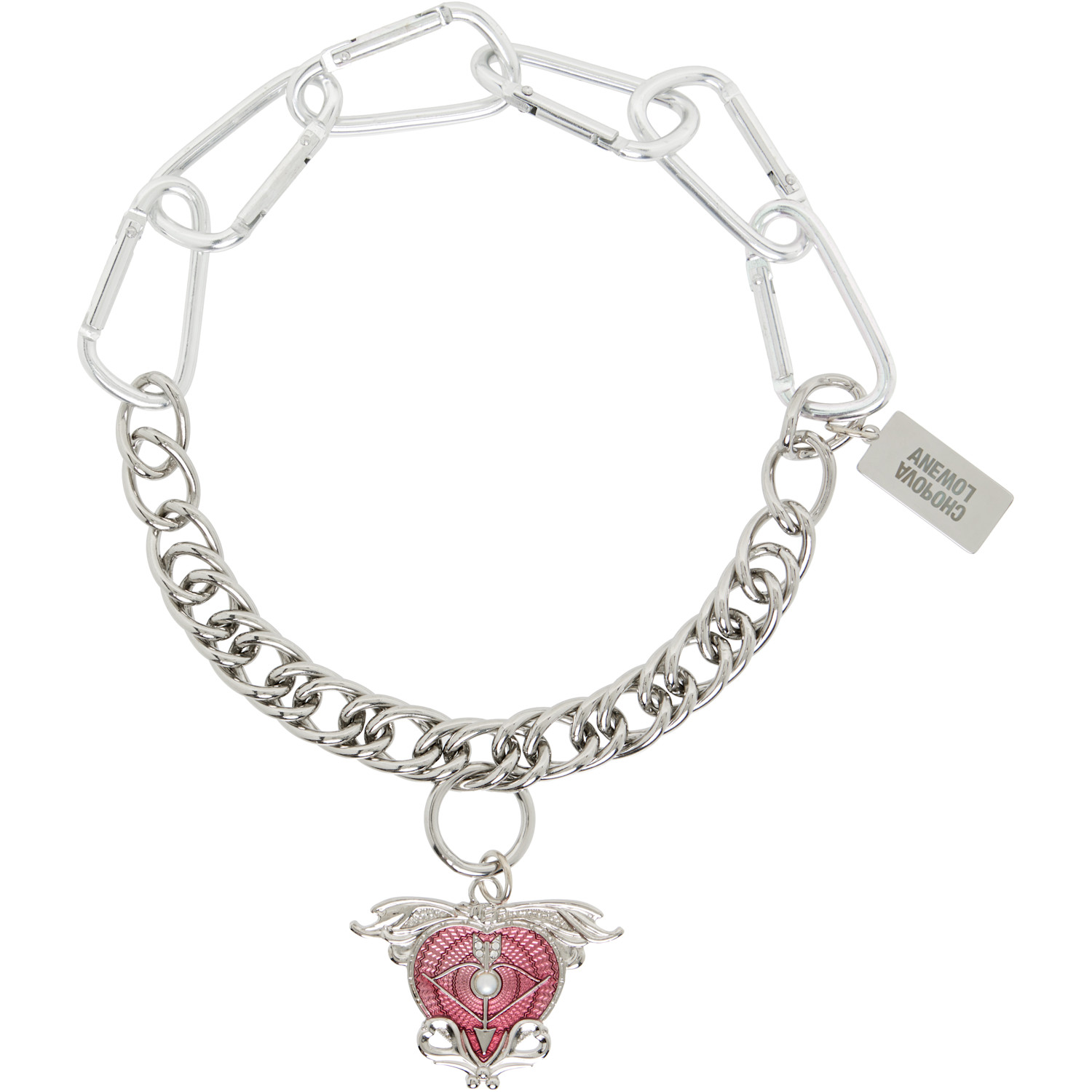 Chopova Lowena Cupid's Arrow Carabiner Necklace