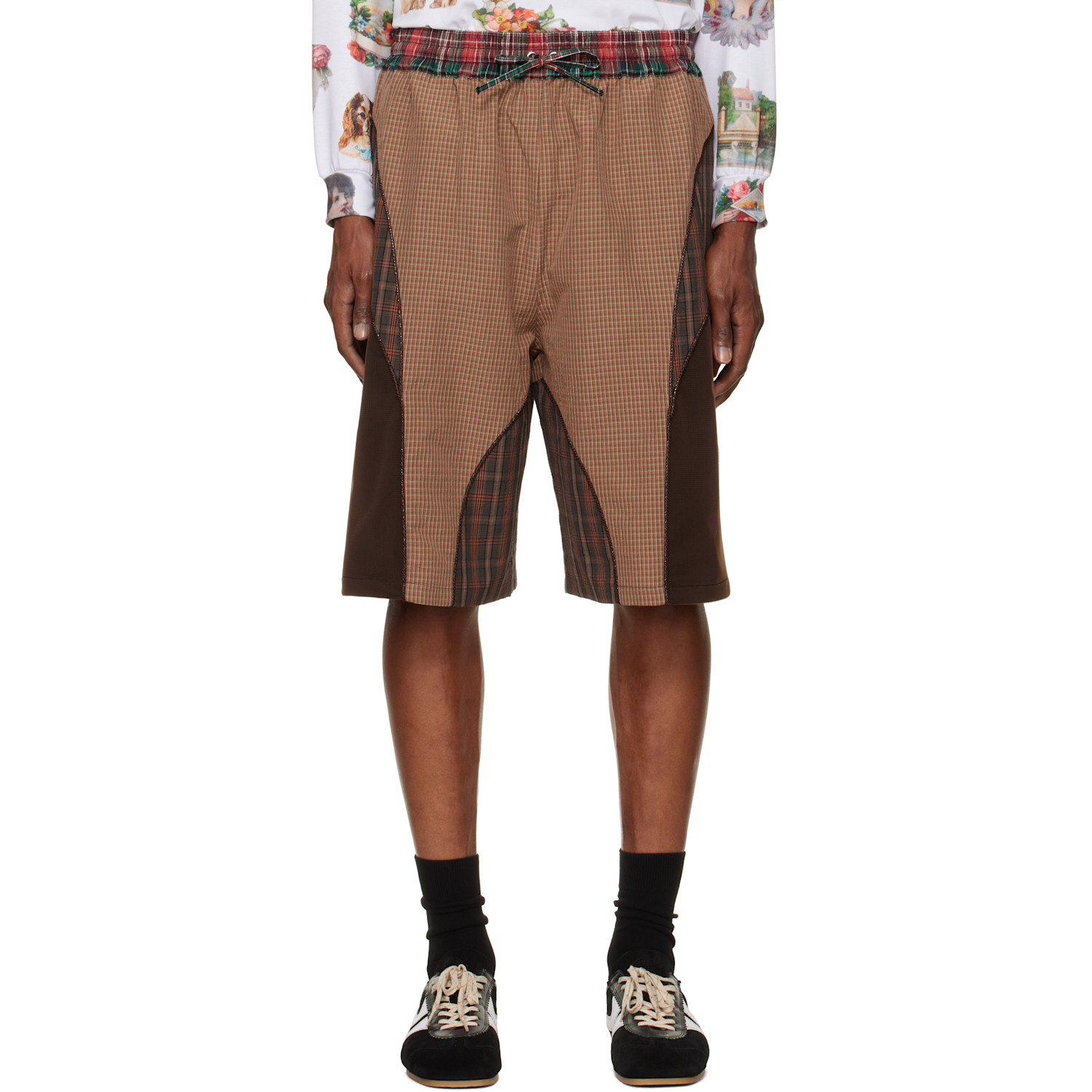 Chopova Lowena Brown Swoon Shorts