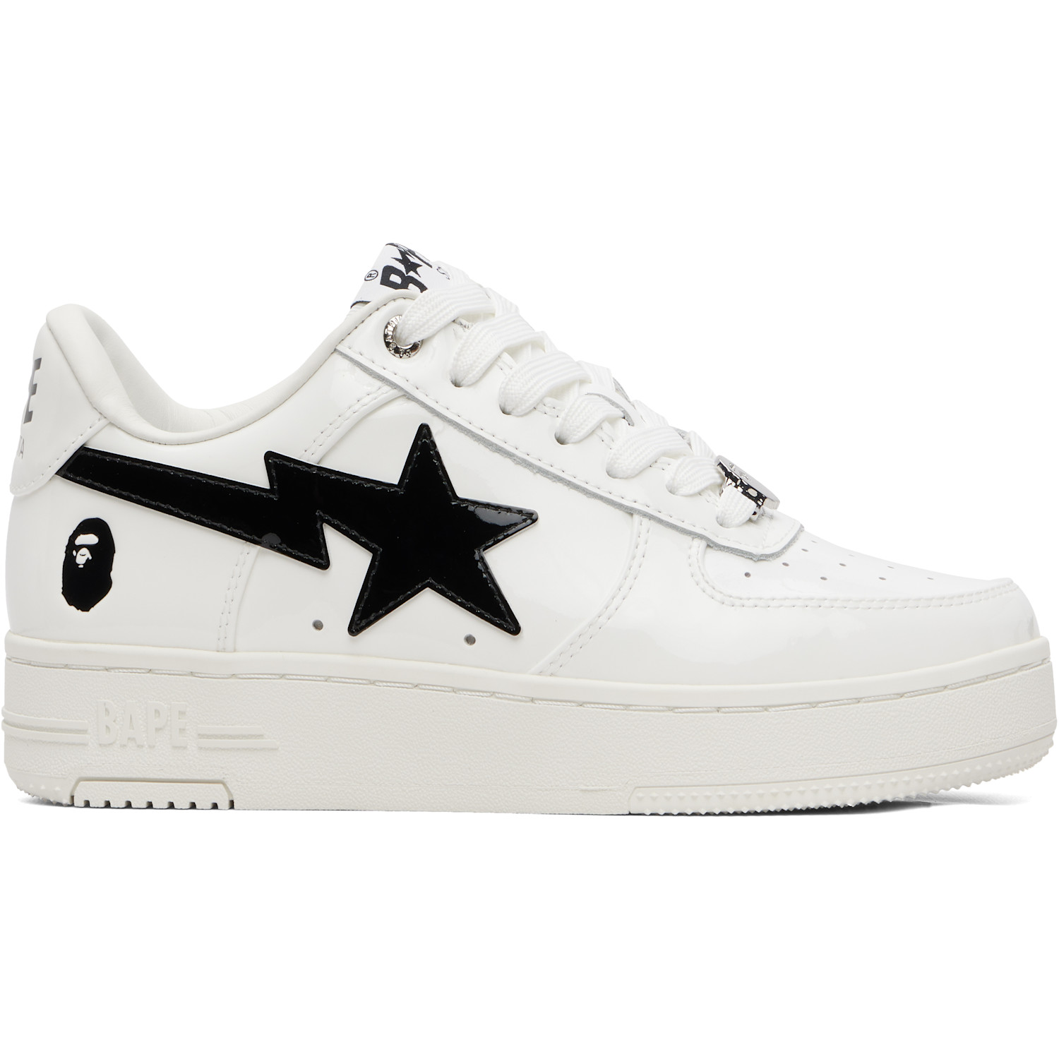 BAPE White & Black BAPE STA #2 Sneakers