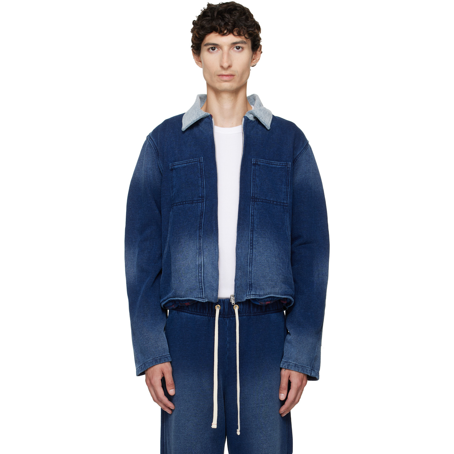 Les Tien Navy Heavyweight Utility Jacket