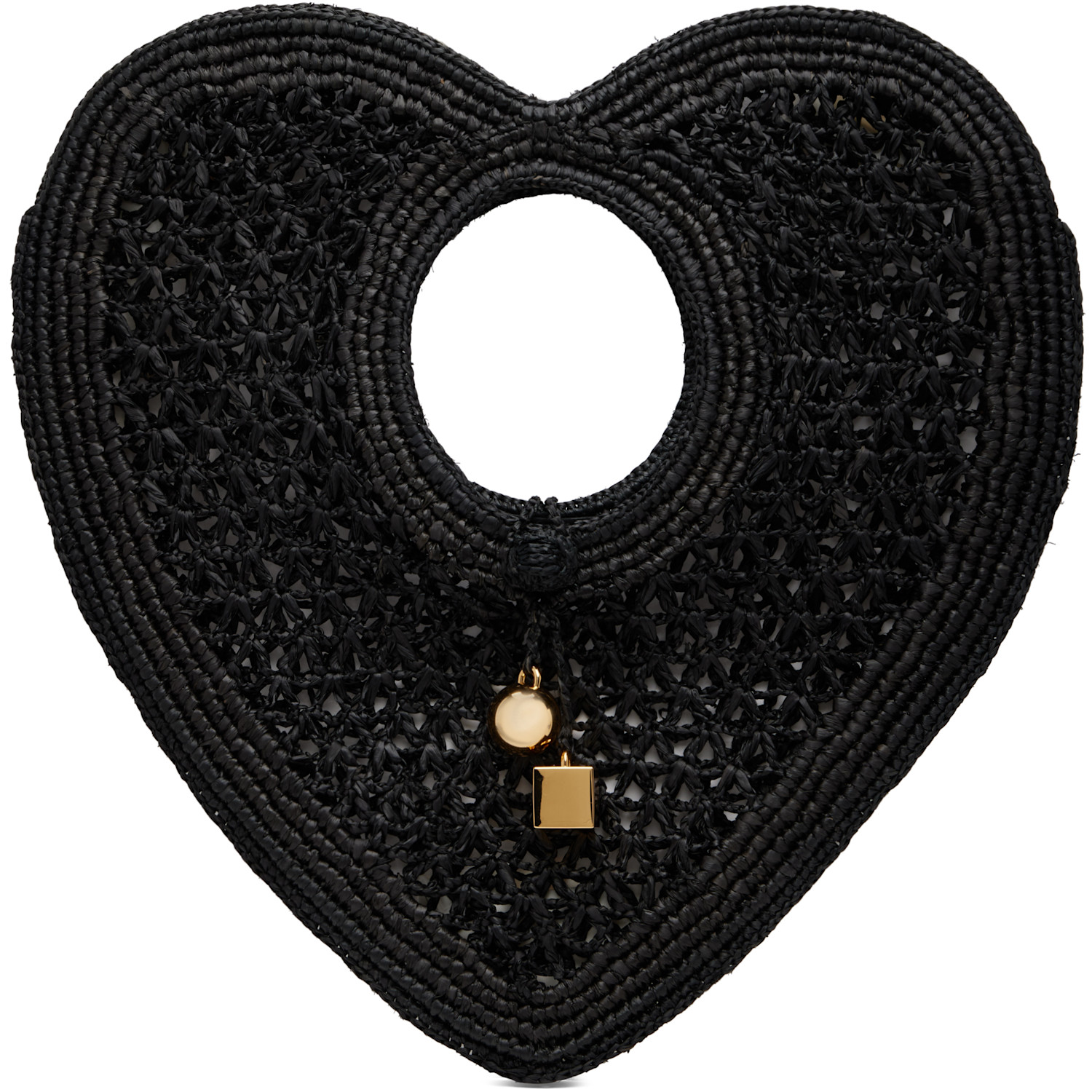 JACQUEMUS Black 'Le Spiaggia Coeur' Tote