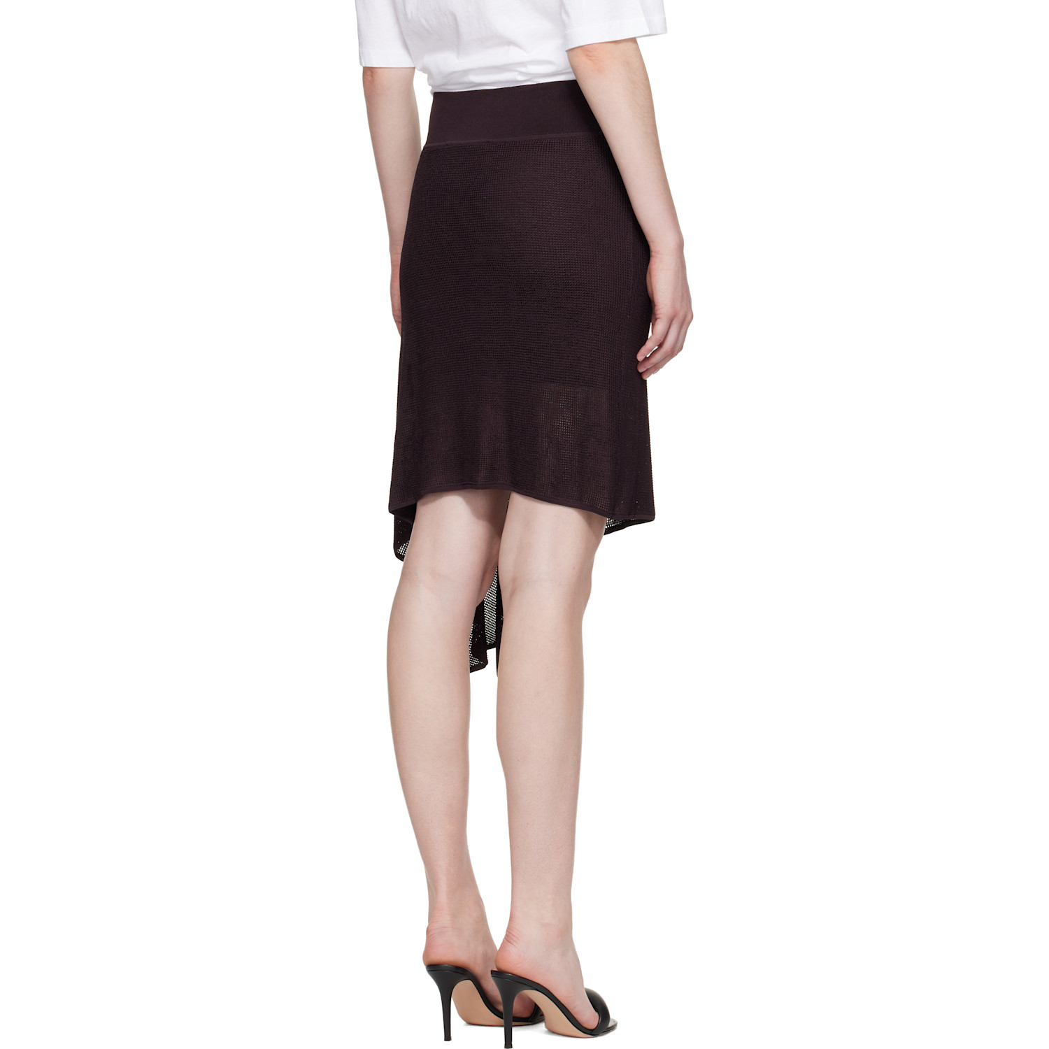  Jacquemus Brown 'the Voile' Midi Skirt 